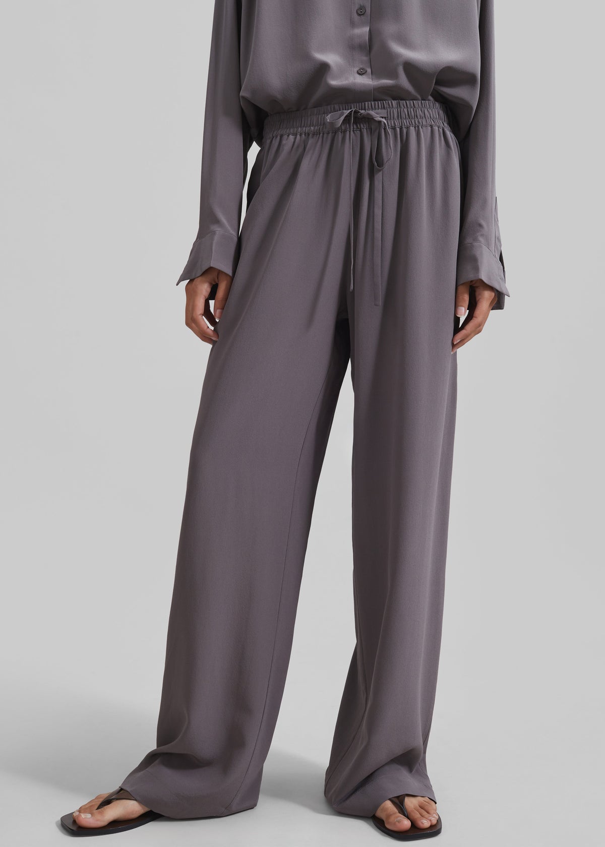 Matteau Drawstring Trouser - Slate - 1