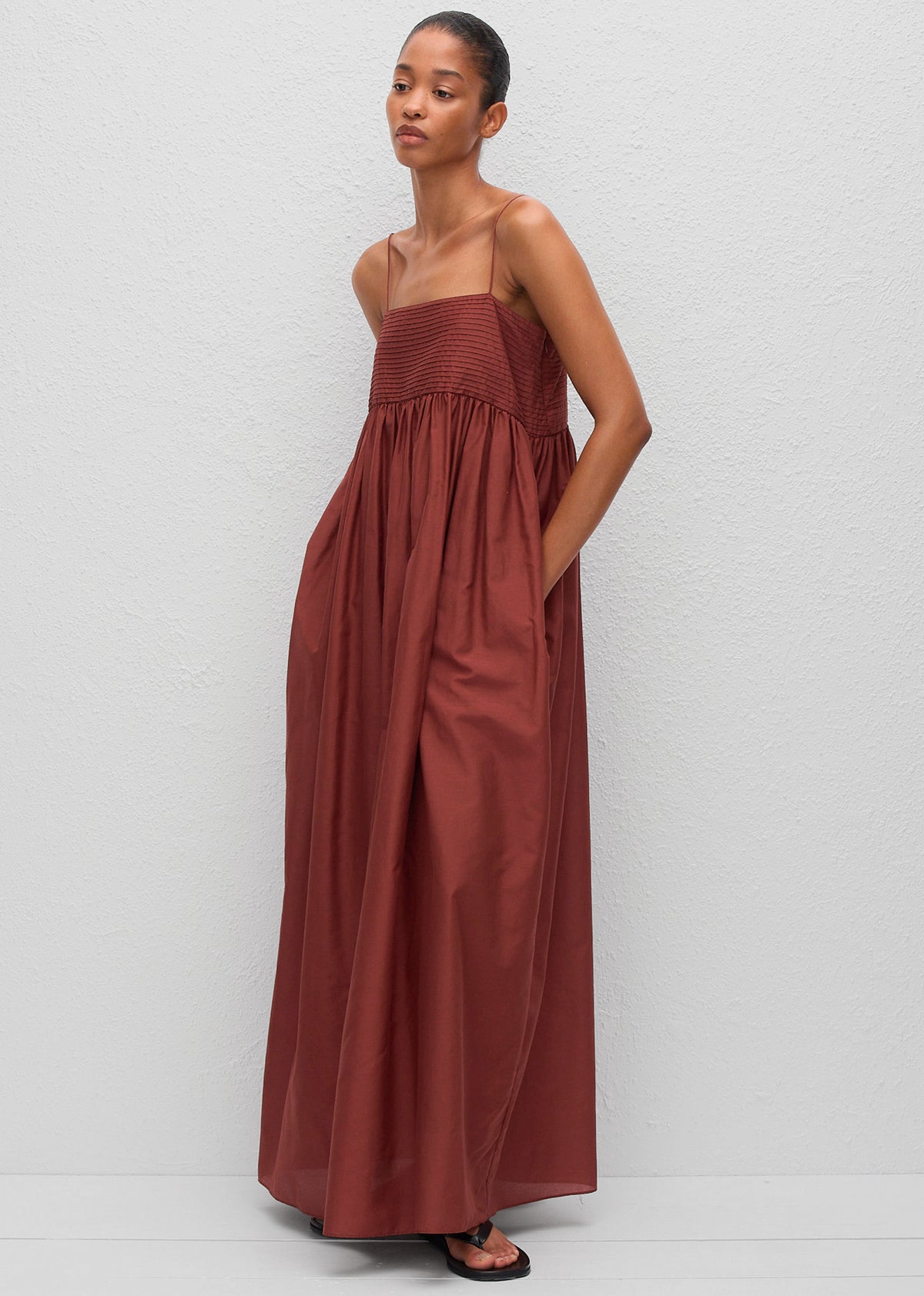 Matteau Empire Pintuck Bodice Dress Matteau Empire Pintuck Bodice Dress