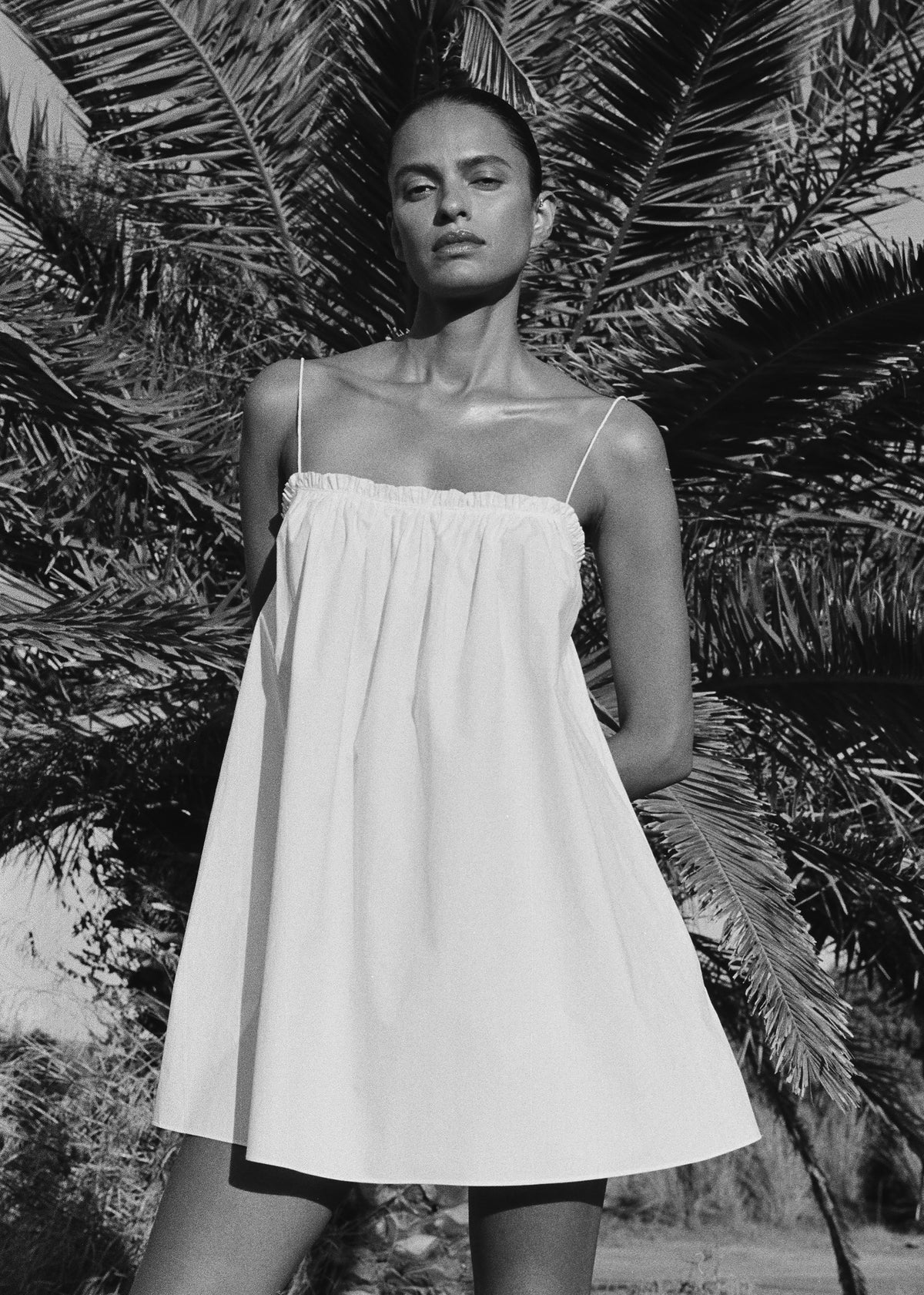 Matteau Frill Cami Mini Dress - Limoncello - 3