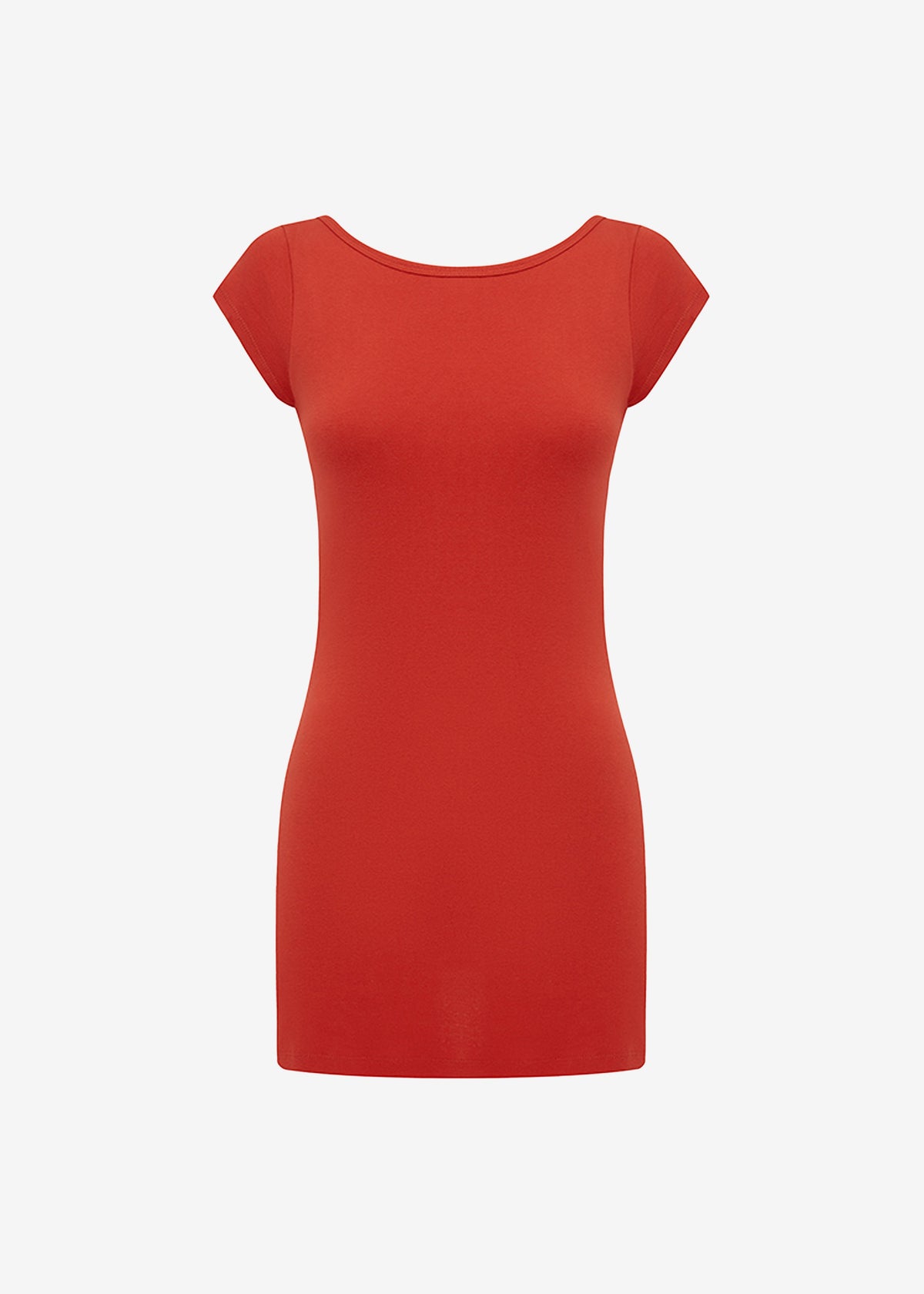 Matteau Low Back Mini Tee Dress - Tomato - 4