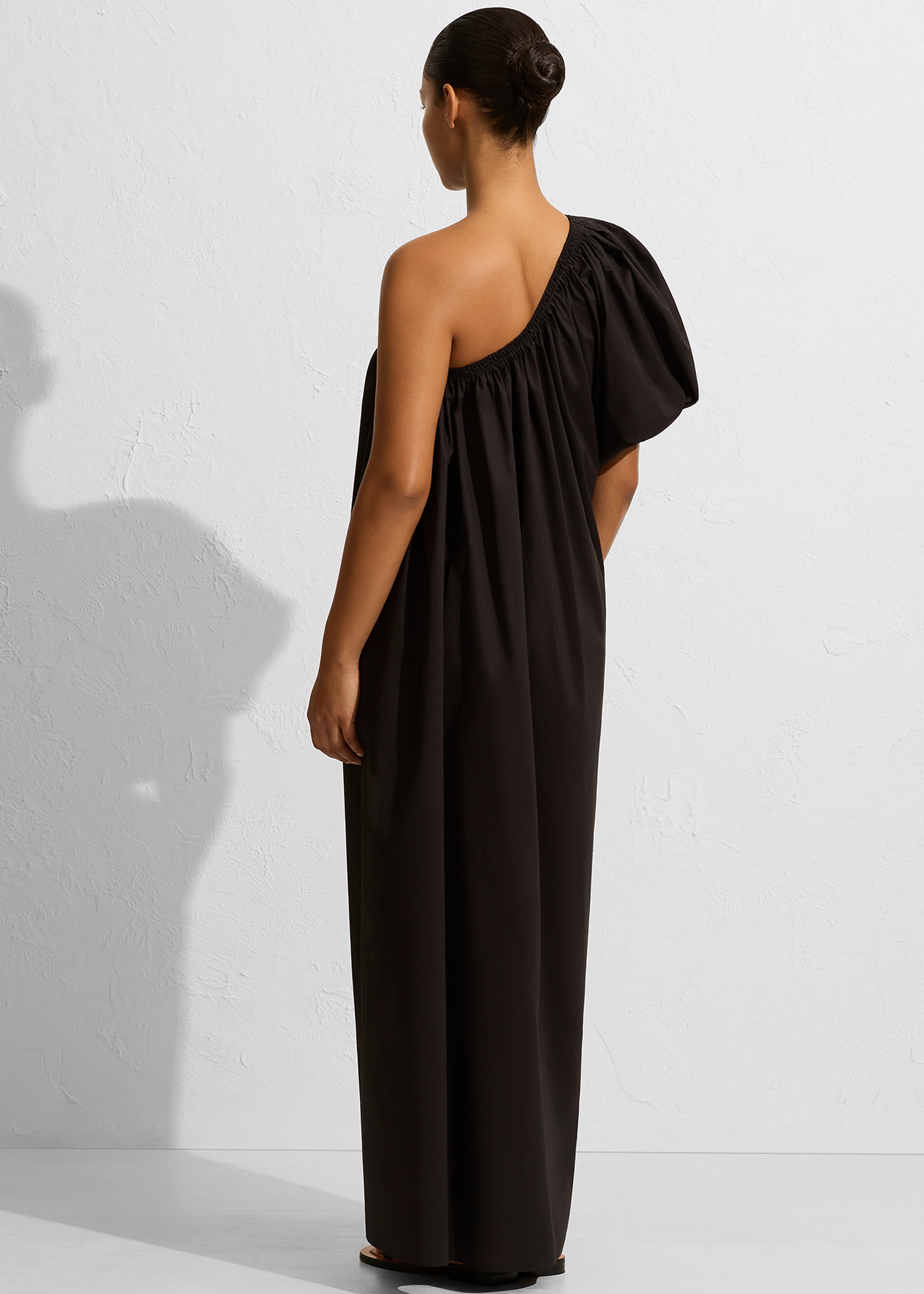 Matteau One Shoulder Maxi Dress - Black - 5