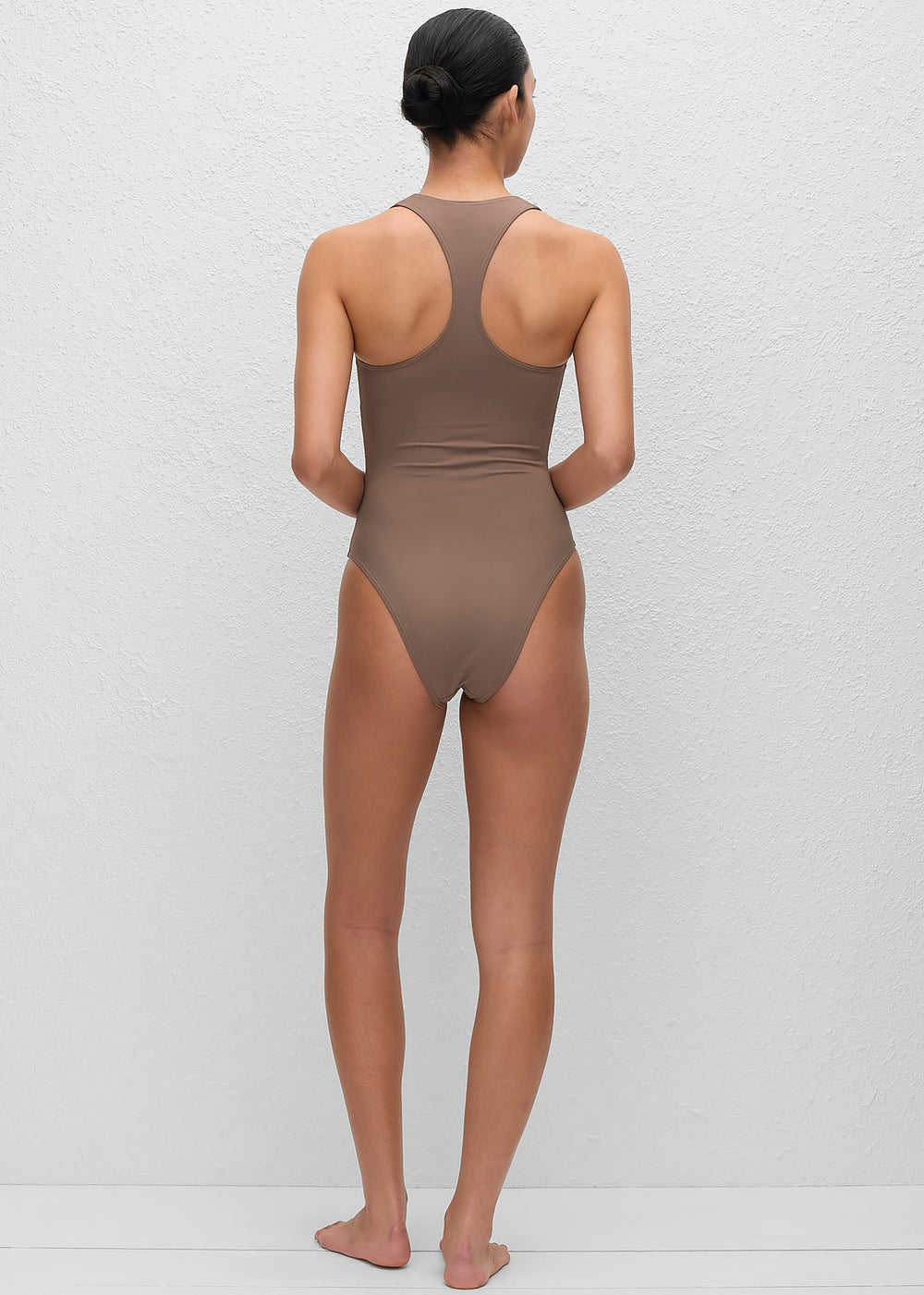 Matteau Racer Back Maillot - Clay - 1