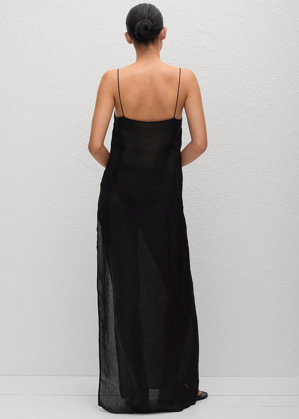 Matteau Sheer Cami Dress - Black - 6