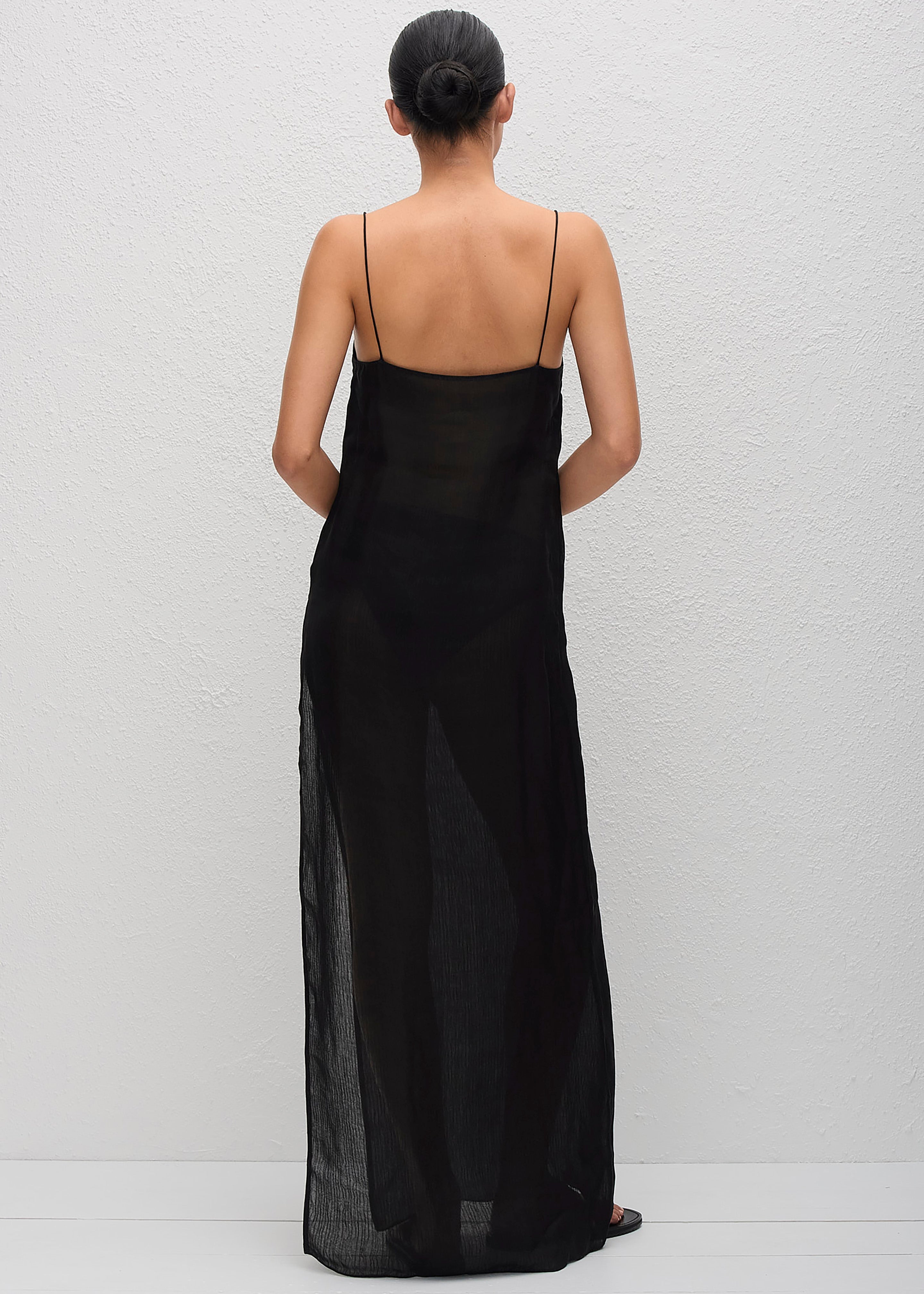 Matteau Sheer Cami Dress - Black - 6