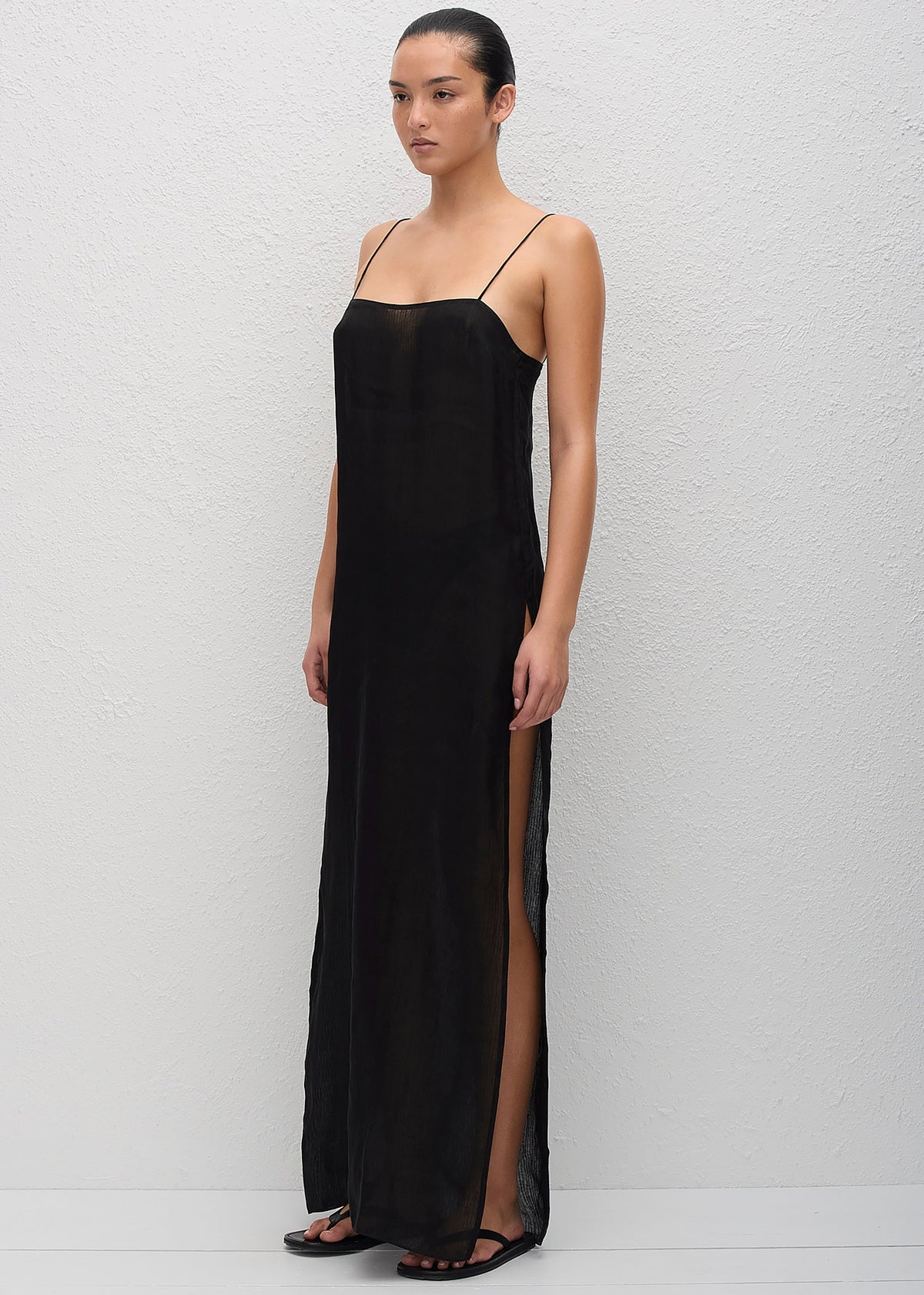 Matteau Sheer Cami Dress - Black - 5