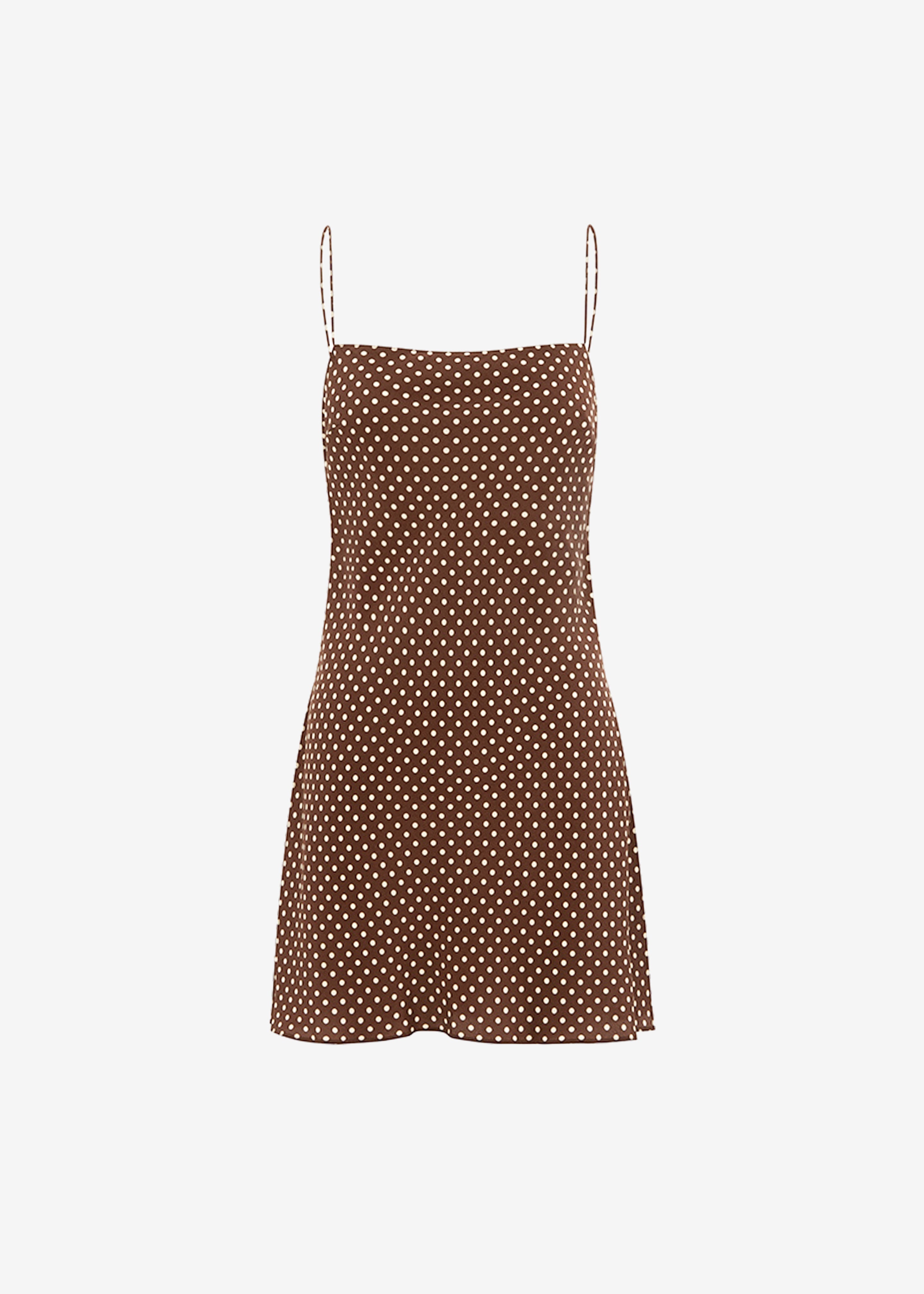 Matteau Square Slip Mini Dress - Polka Dot - 5