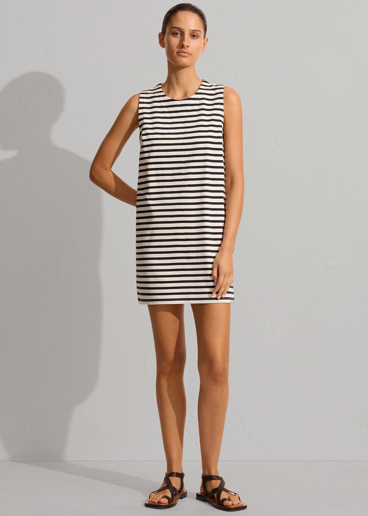 Matteau Stripe Shift Dress - Navy/White - 2