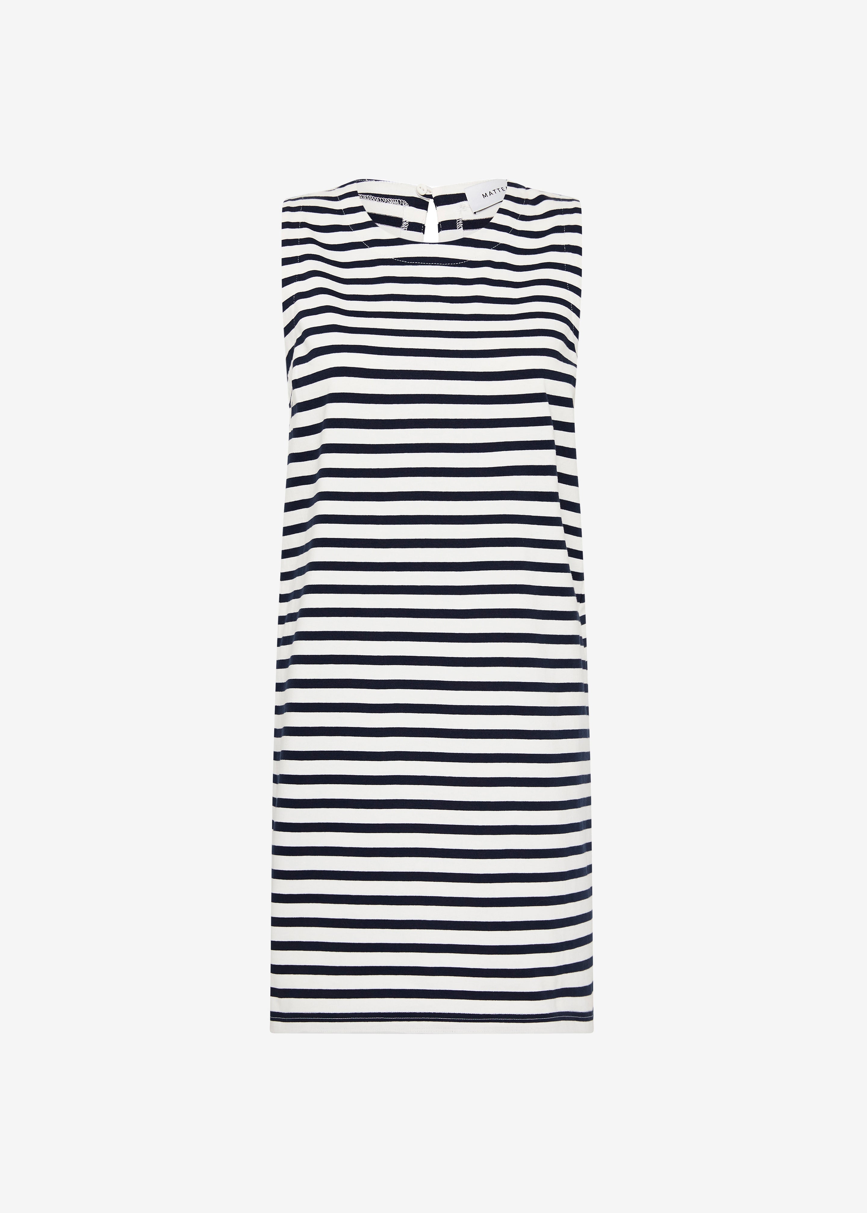 Matteau Stripe Shift Dress - Navy/White - 6