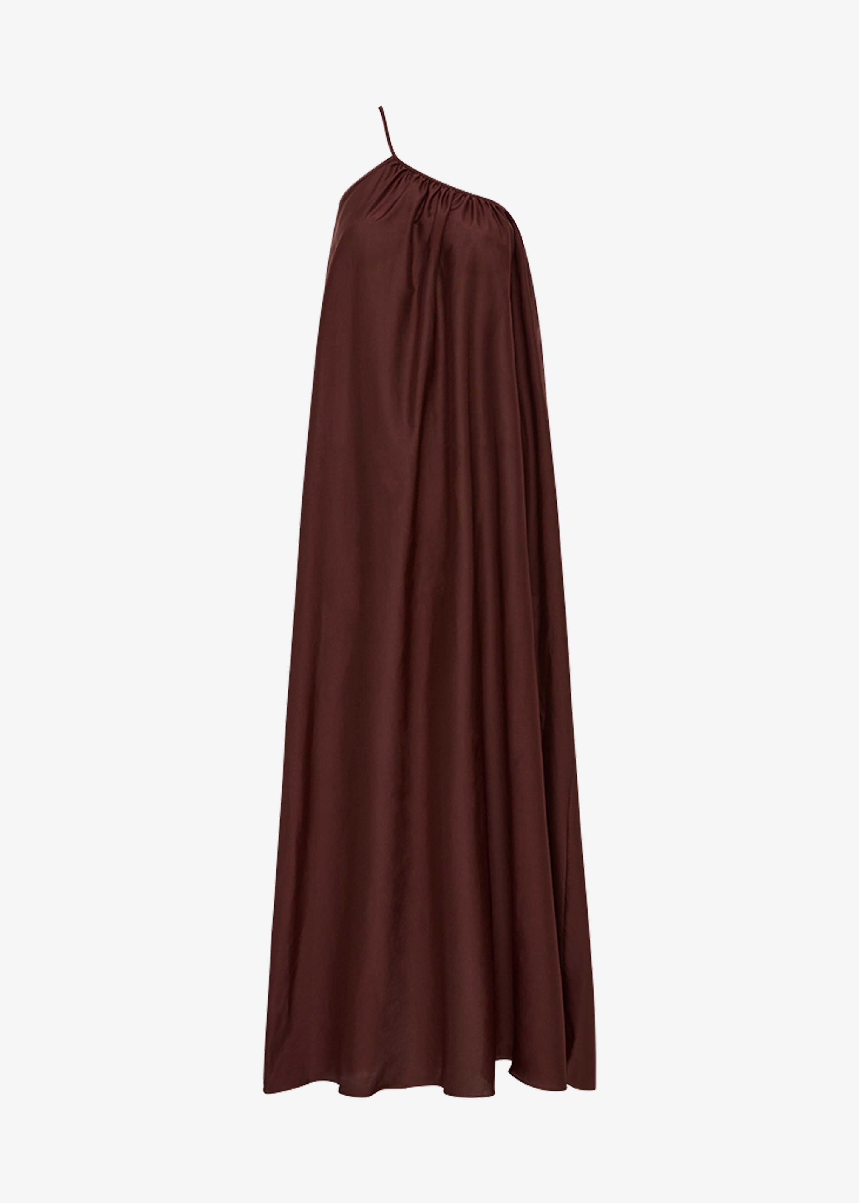 Matteau Voluminous One Shoulder Dress - Burgundy - 6