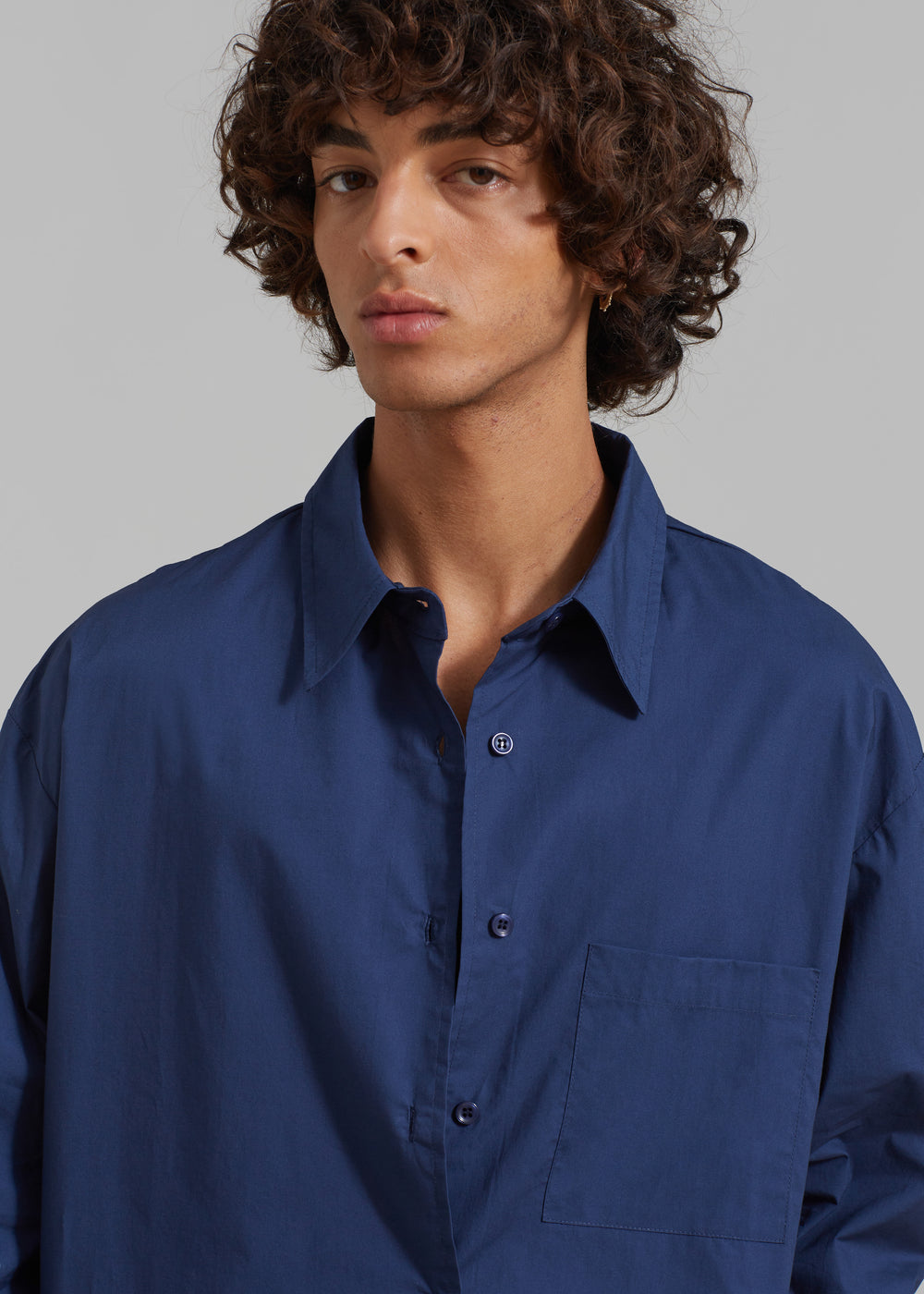 Matthias Oversized Shirt - Navy