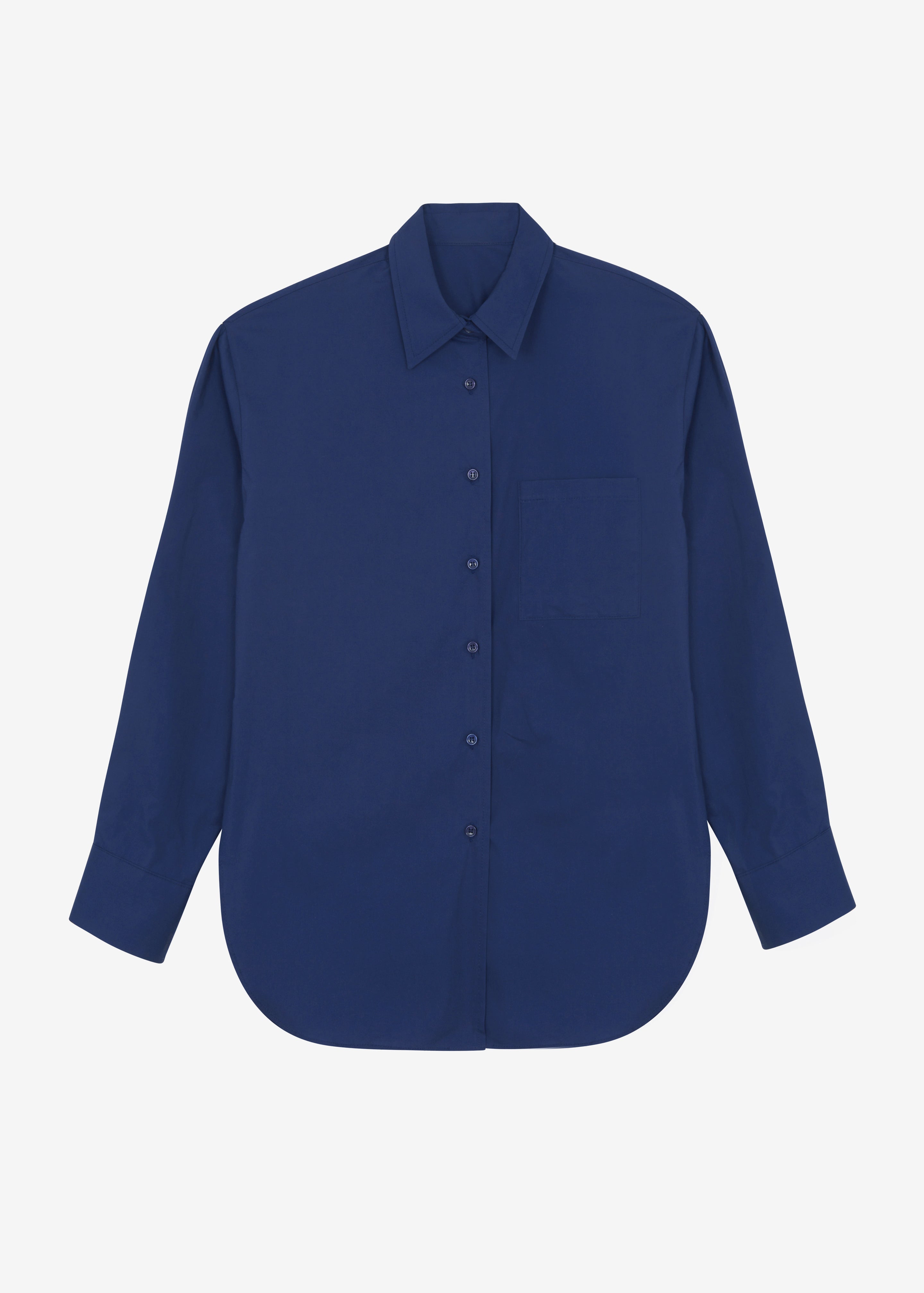 Matthias Oversized Shirt - Navy - 8