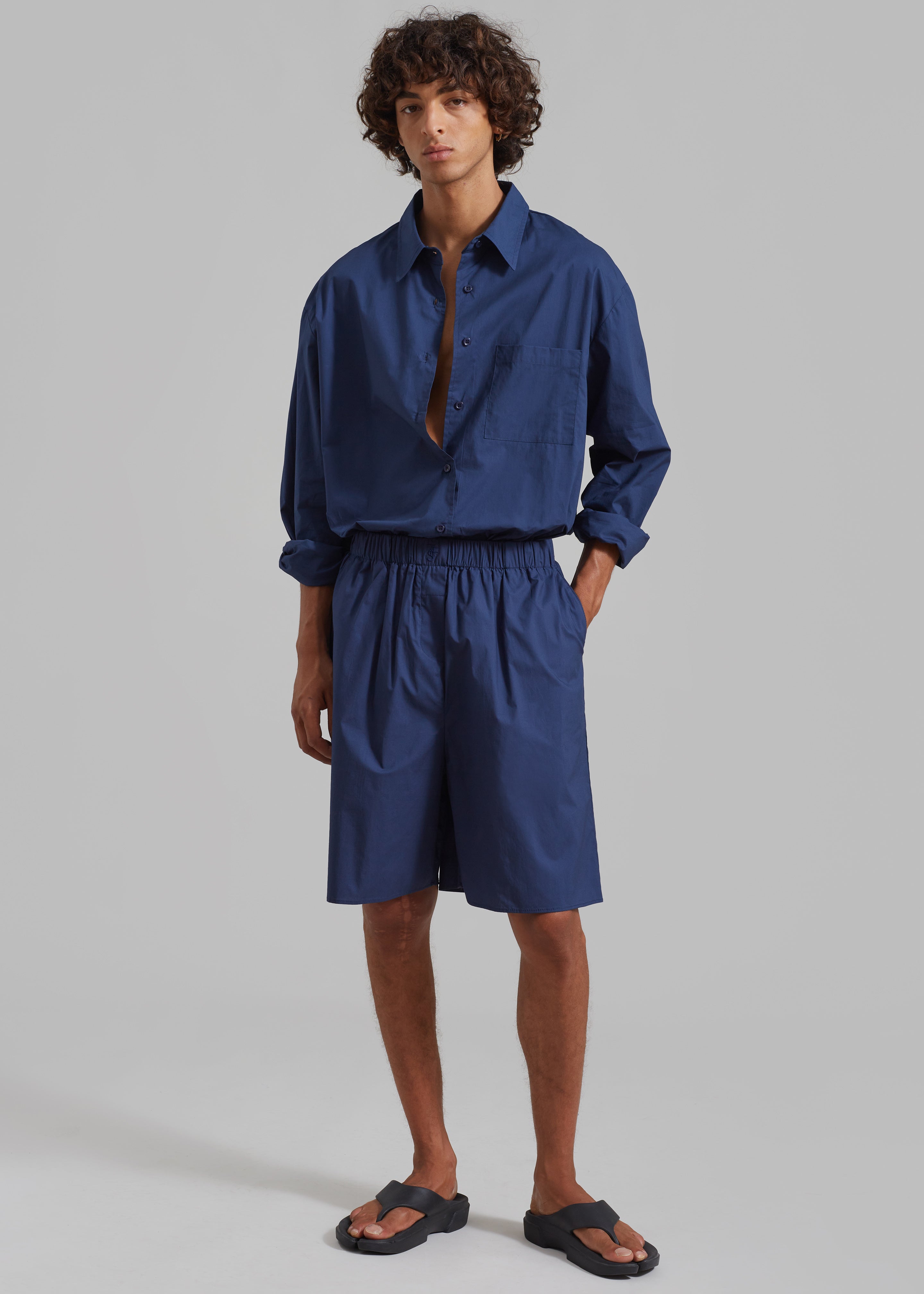 Matthias Oversized Shirt - Navy - 6