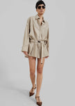 Matty Belted Dress - Beige