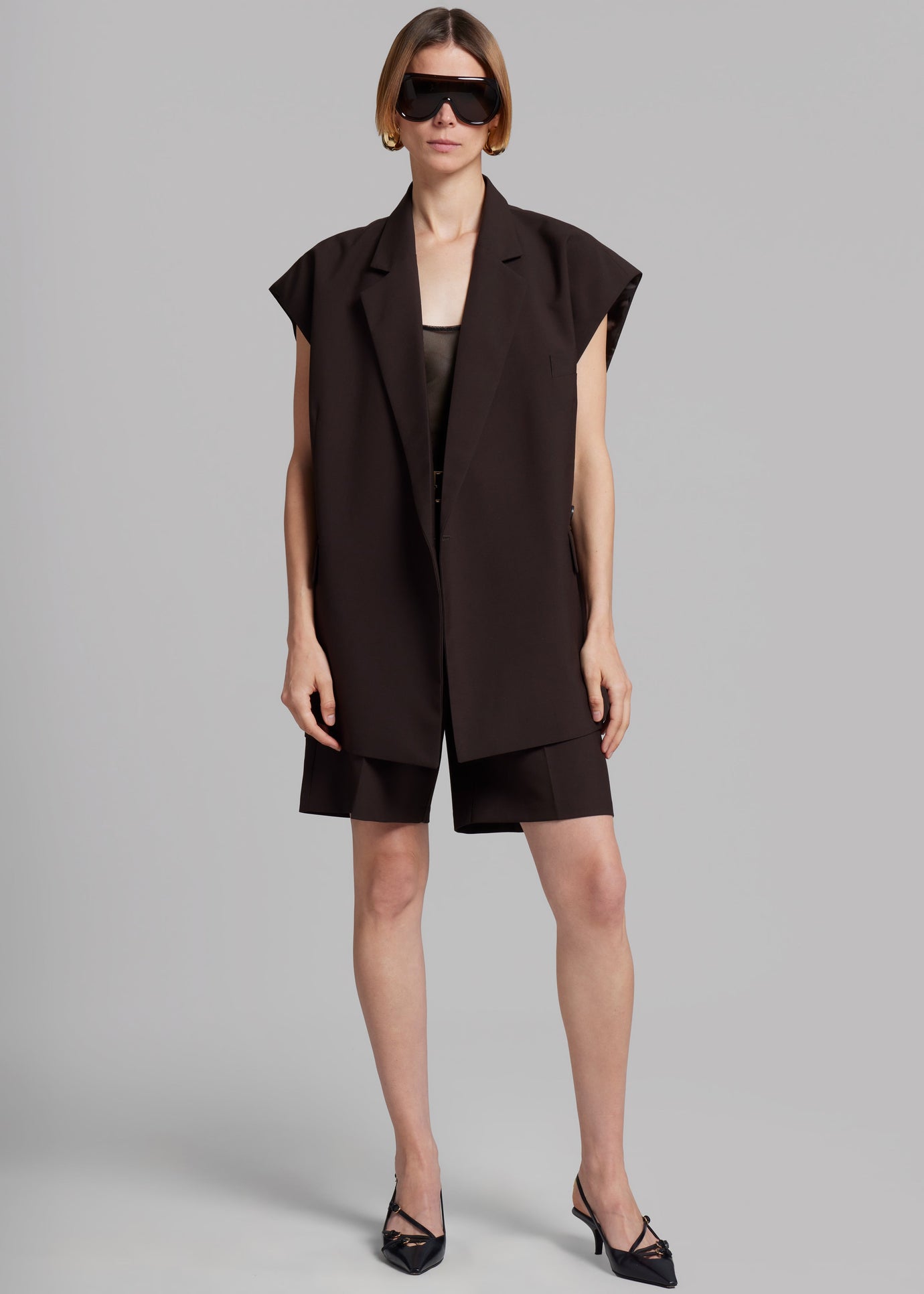 Maura Vest - Brown - 1