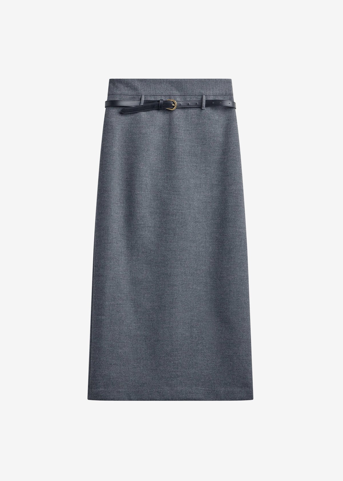 Mauvilly Belted Pencil Skirt - Grey - 9