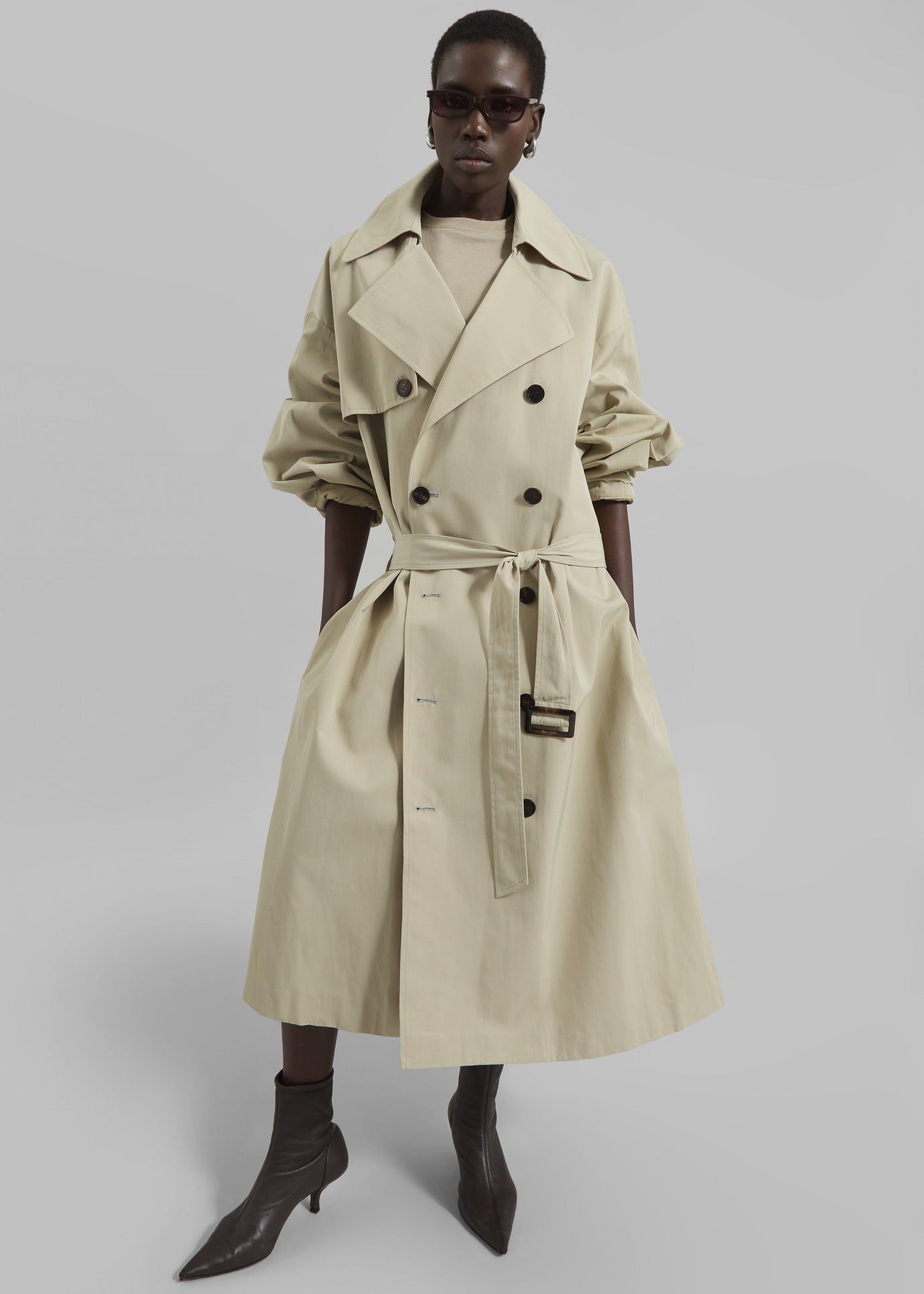 Mavis Oversized Trench - Beige