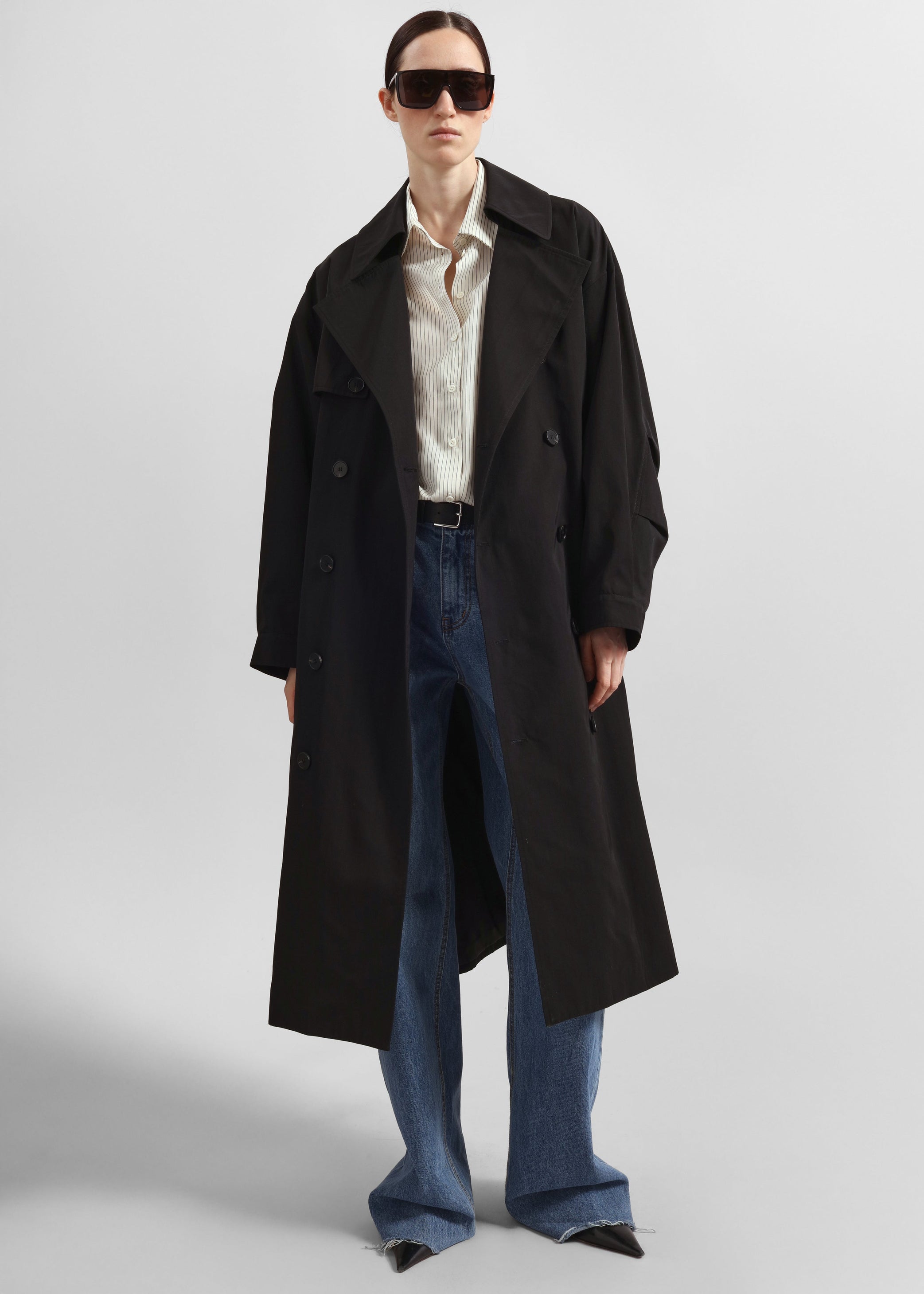 Shop the look image for Mavis Oversized Trench - Black