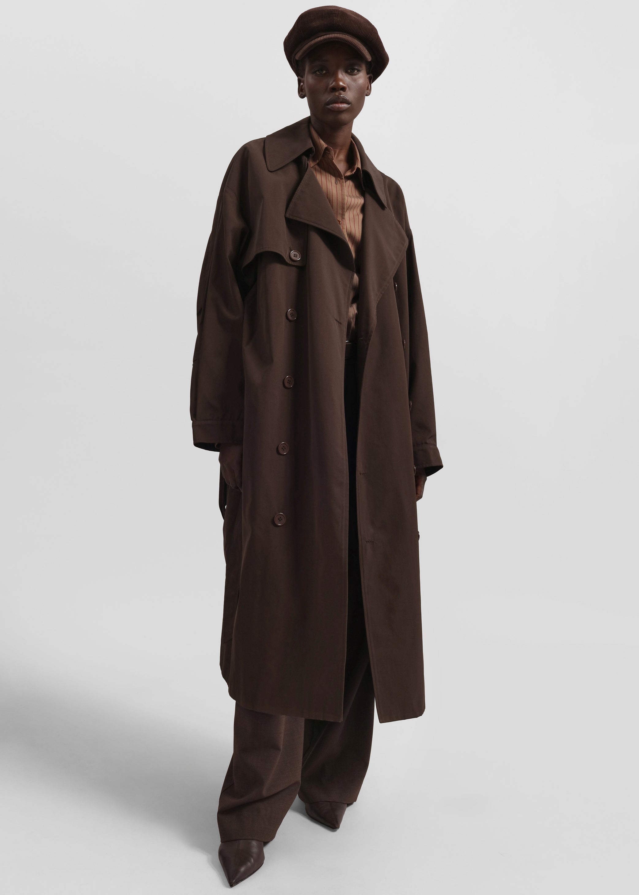 Shop the look image for Mavis Oversized Trench - Brown