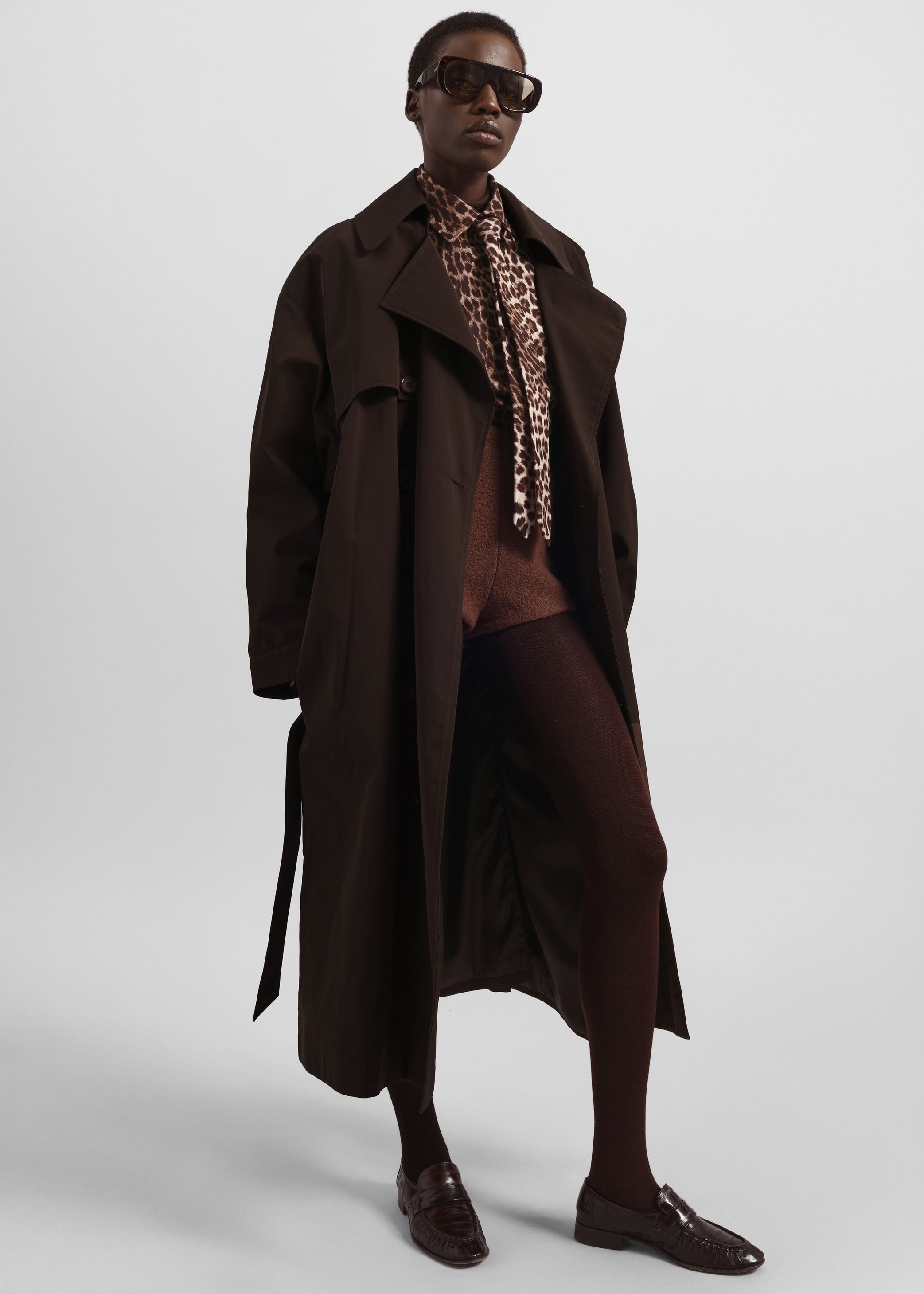 Shop the look image for Mavis Oversized Trench - Brown