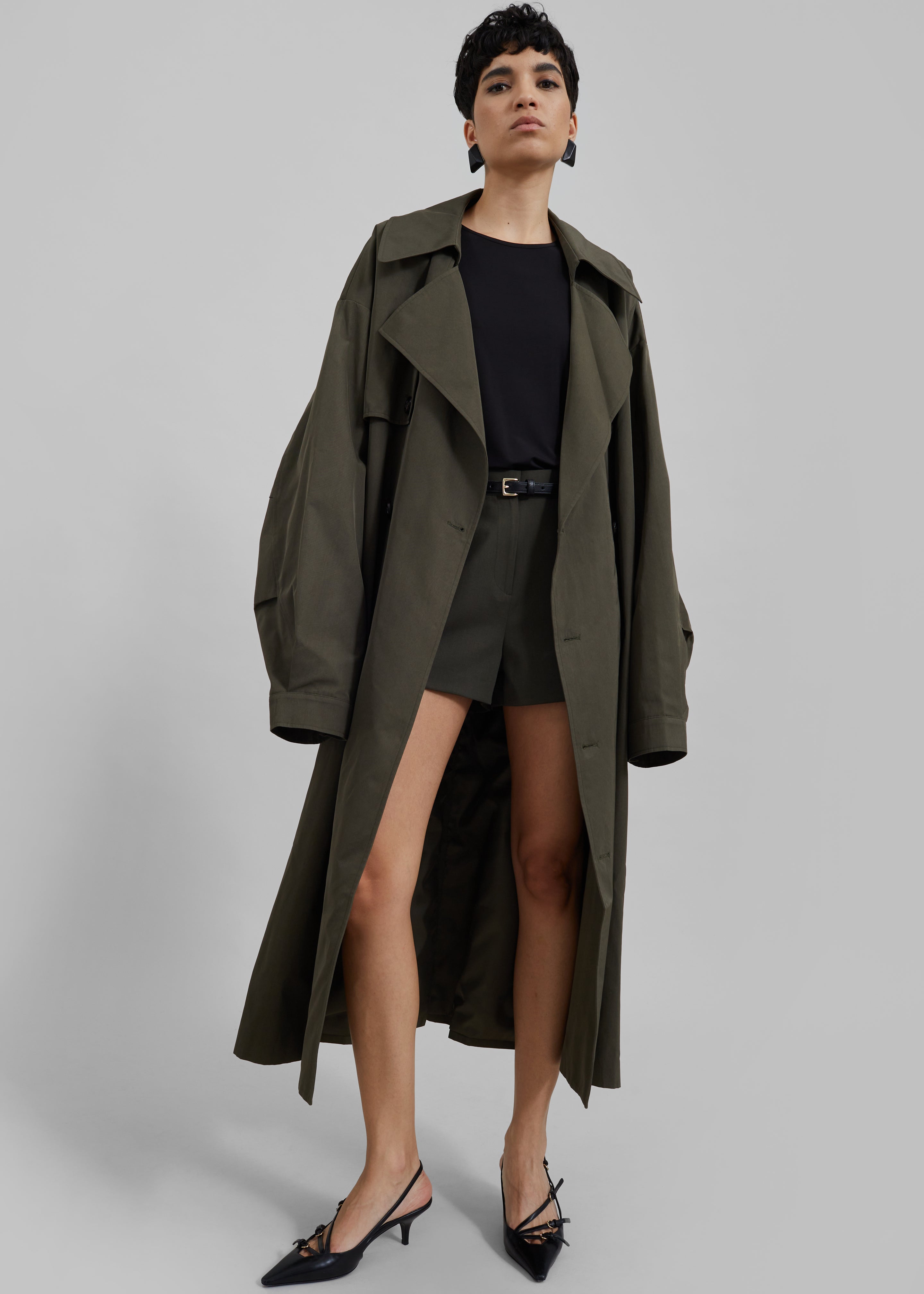 Mavis Oversized Trench - Khaki - 4