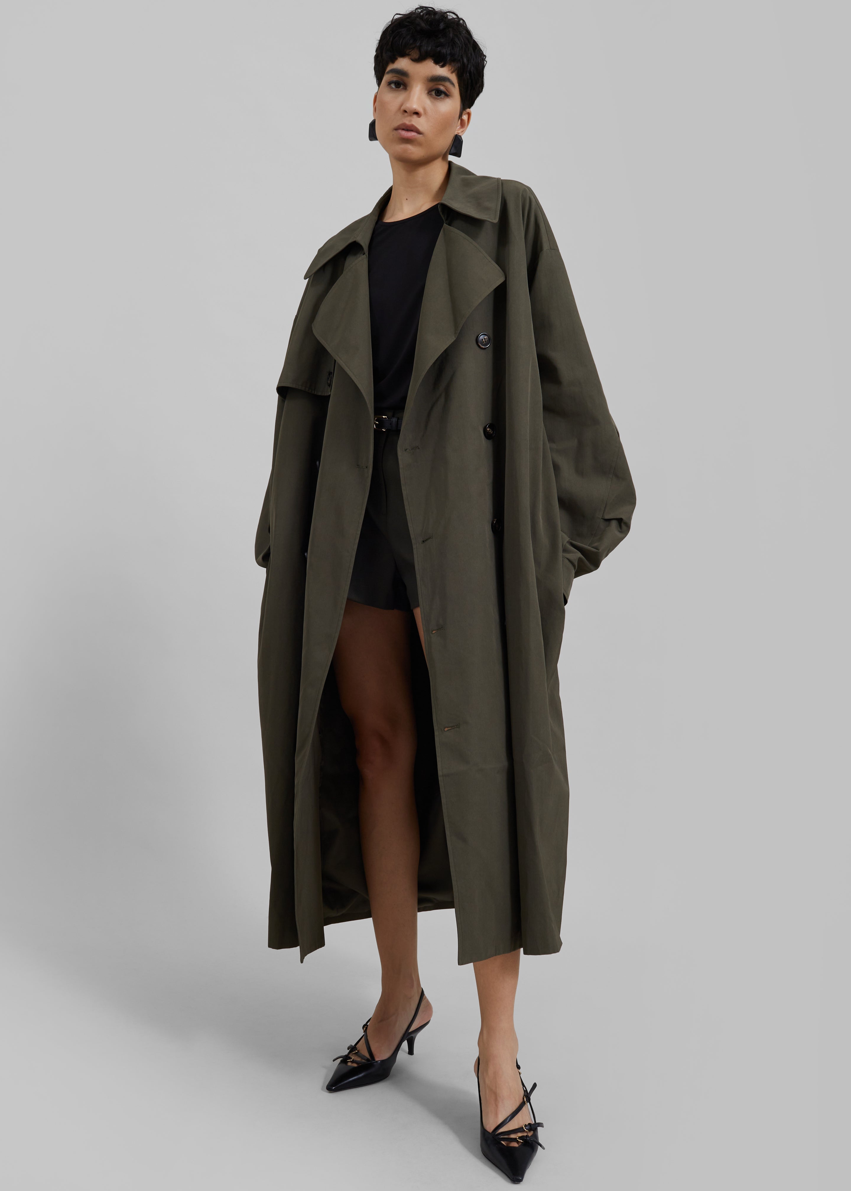 Mavis Oversized Trench - Khaki - 8