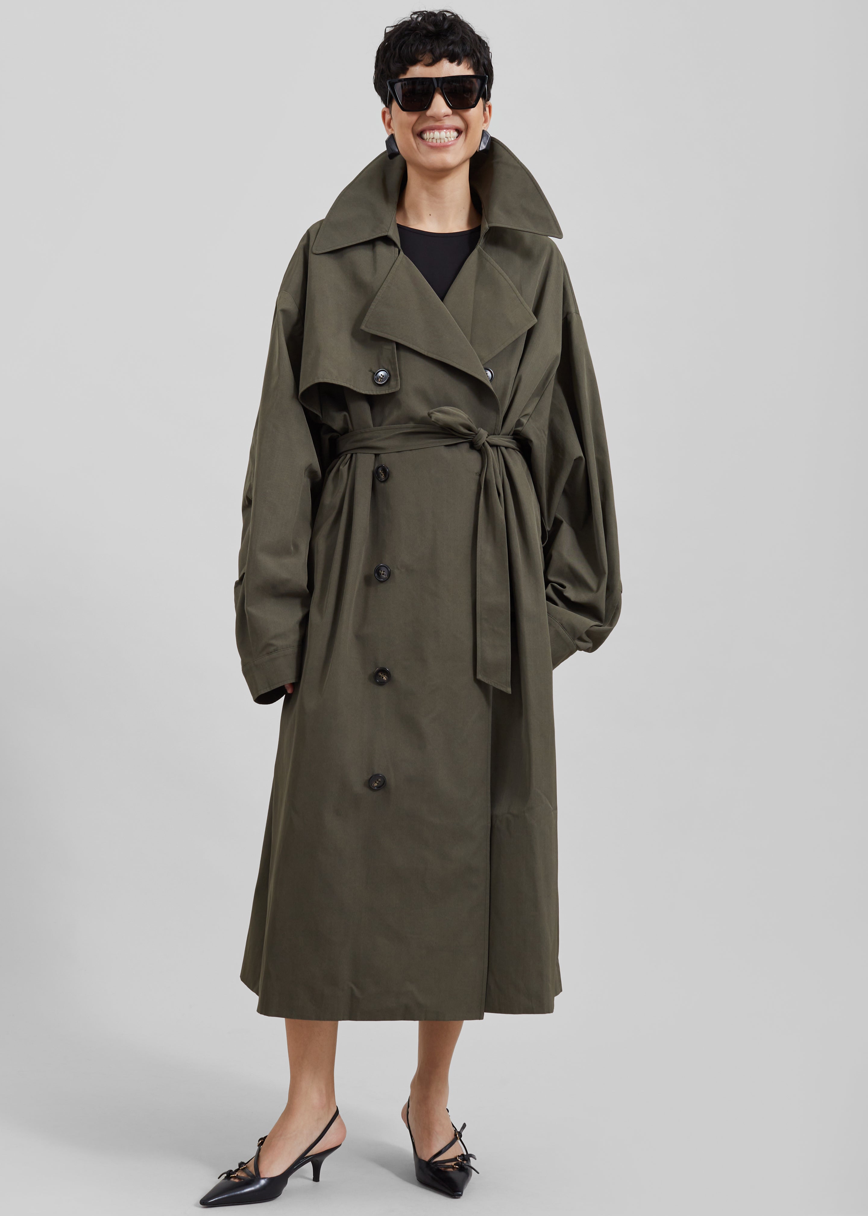 Mavis Oversized Trench - Khaki - 6