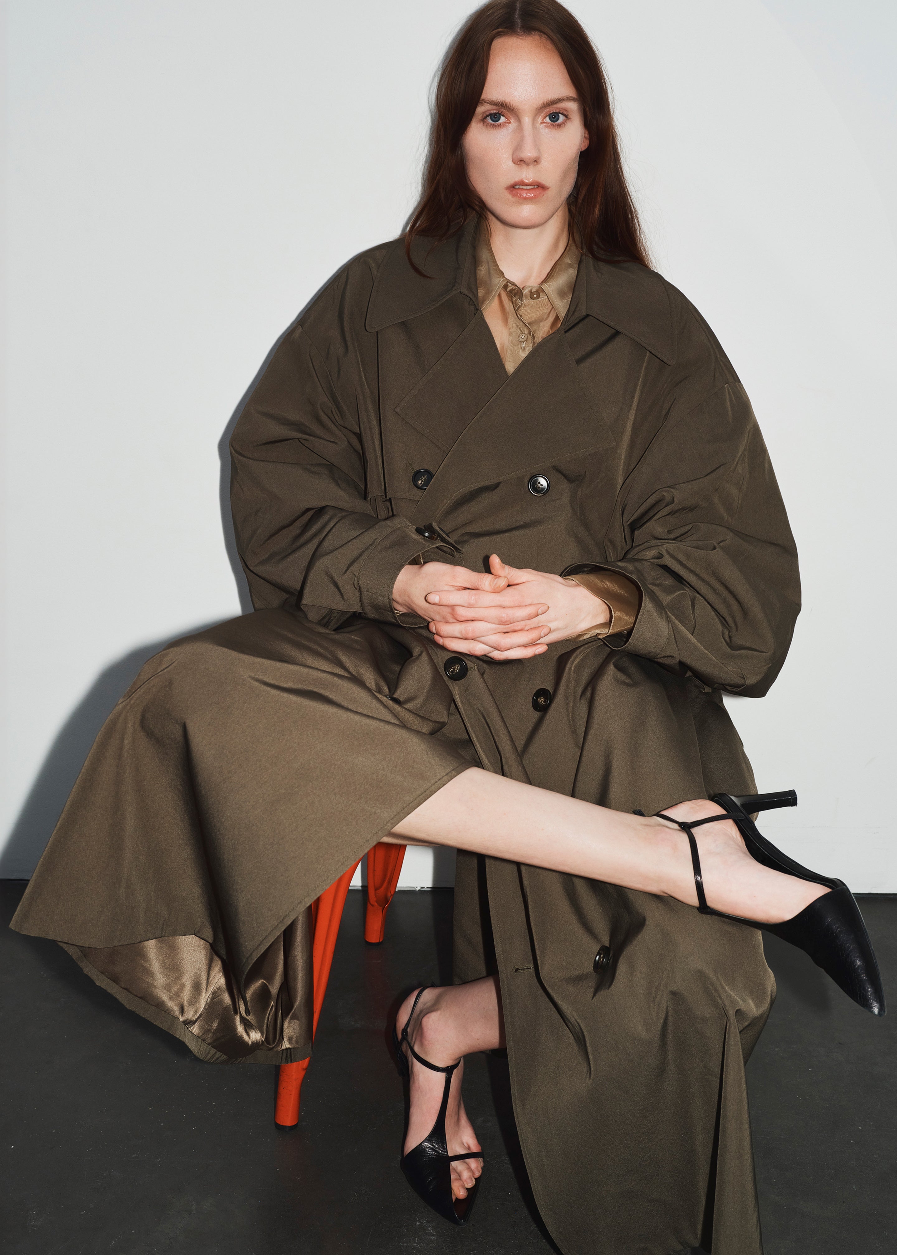 Mavis Oversized Trench - Khaki - 11