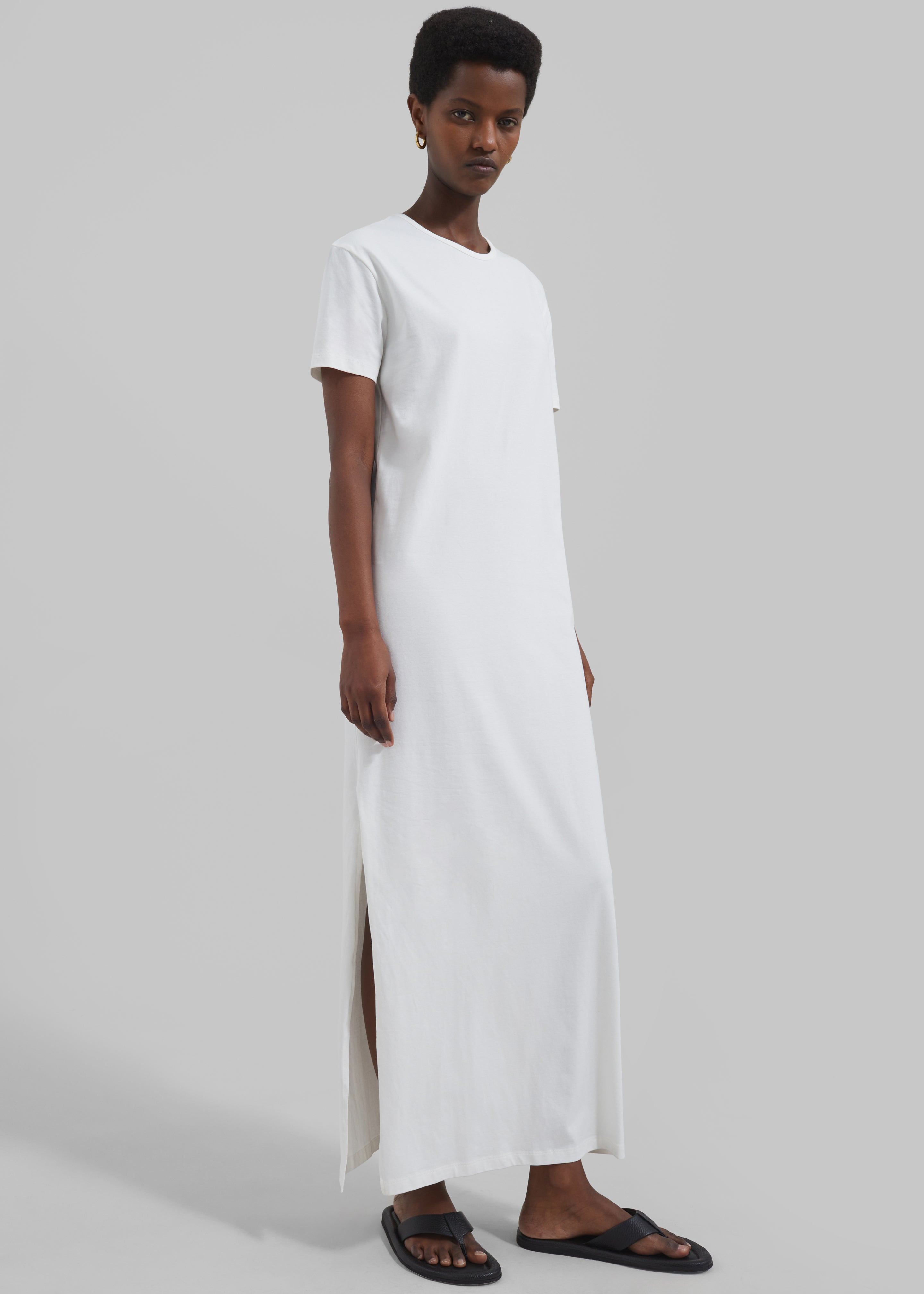 Maya T-Shirt Dress - White - 1
