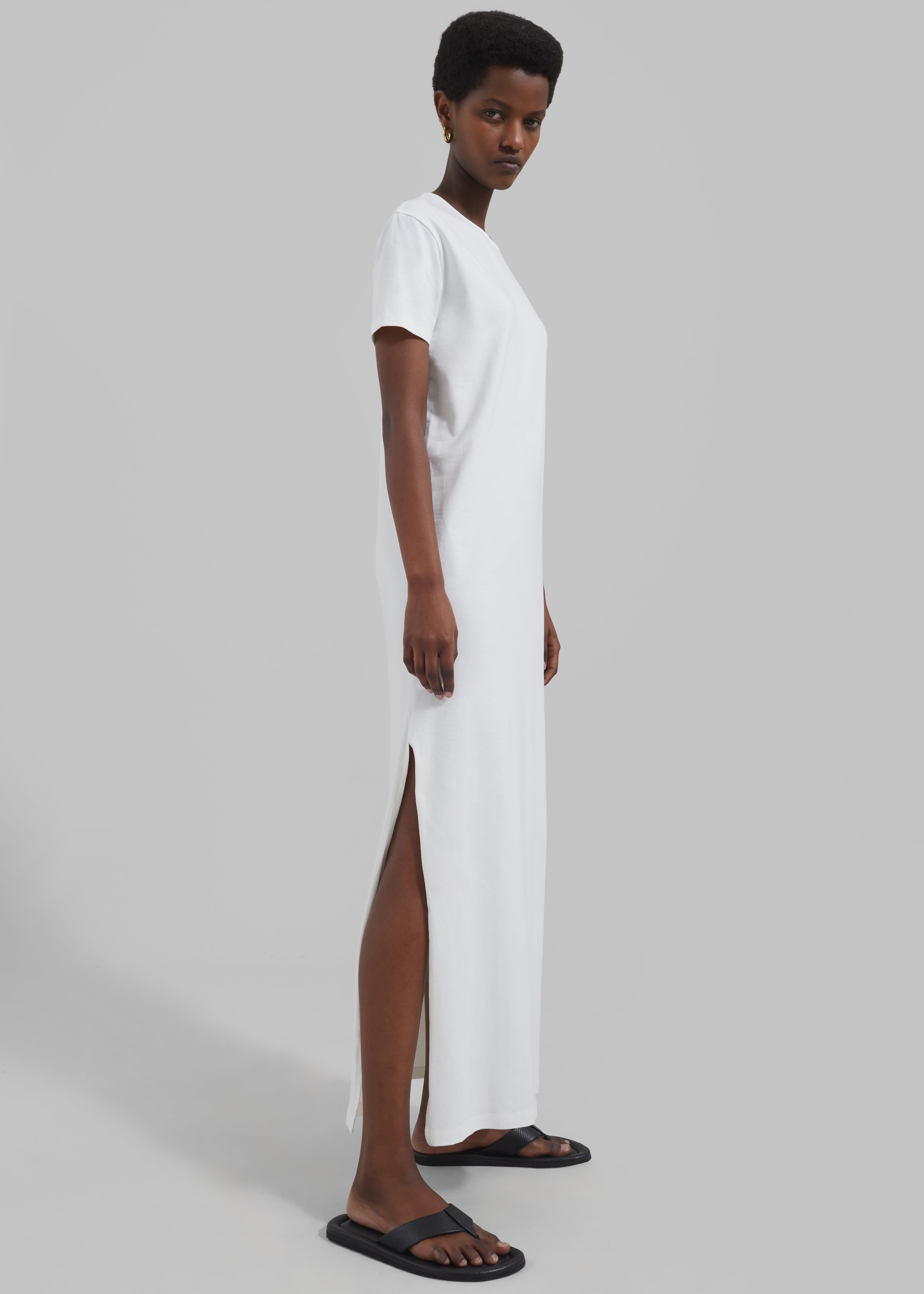 Maya T-Shirt Dress - White - 3