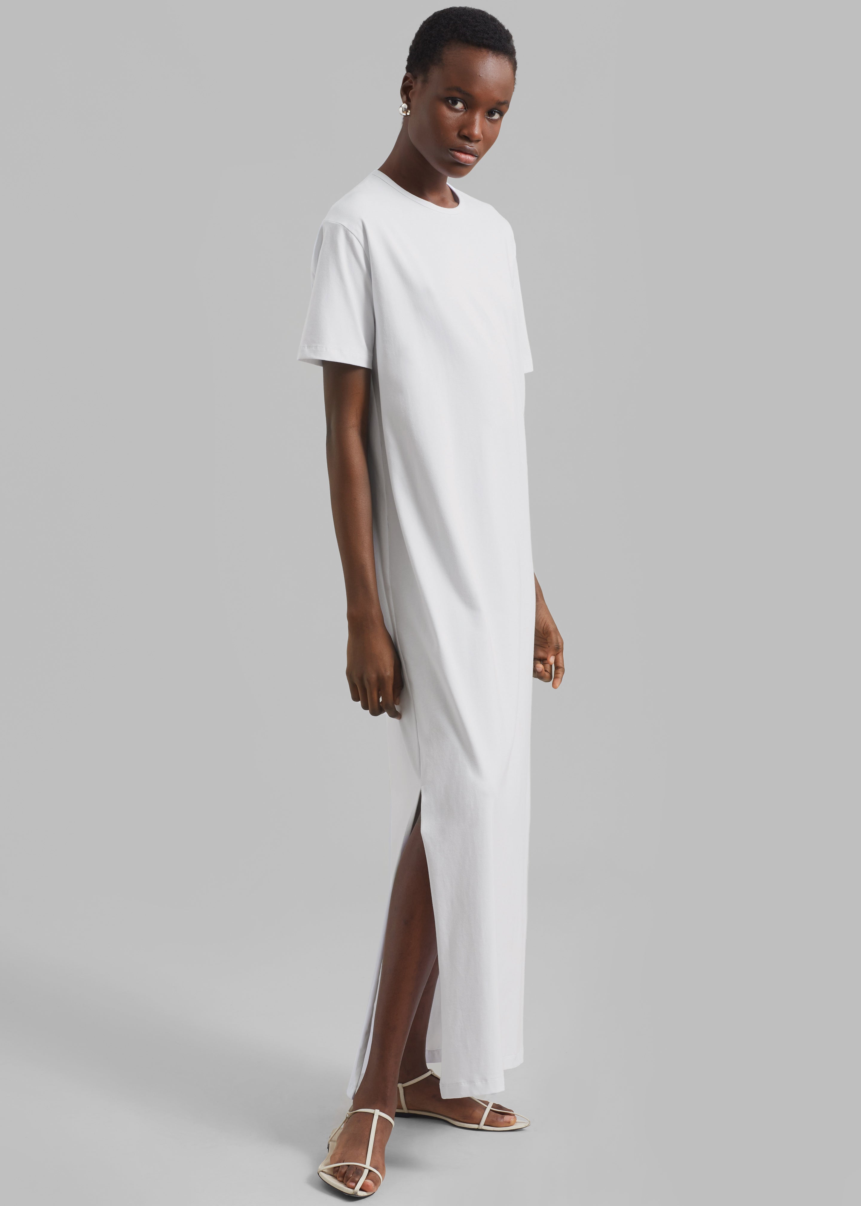 Maya T-Shirt Dress - White - 6