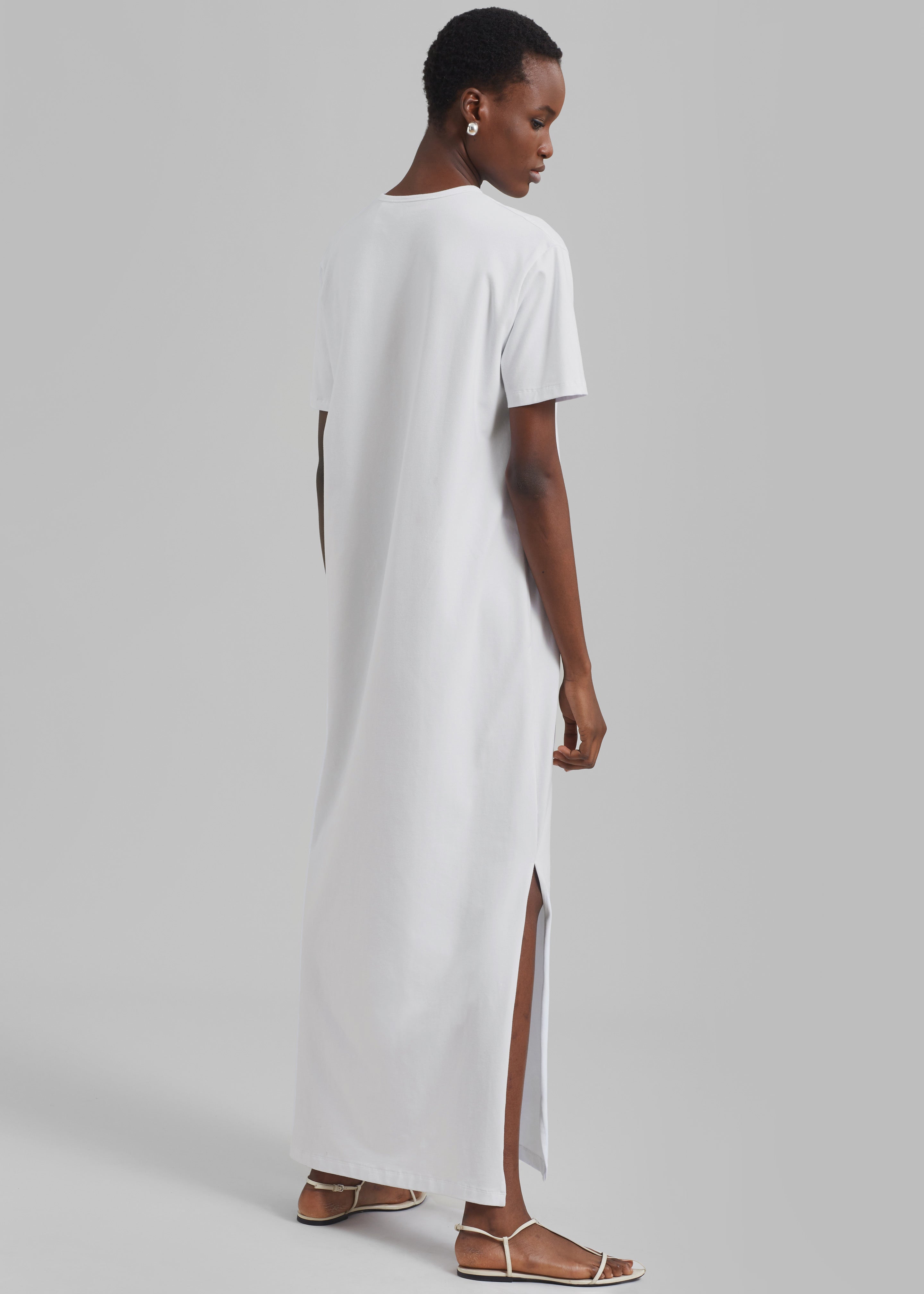 Maya T-Shirt Dress - White - 7