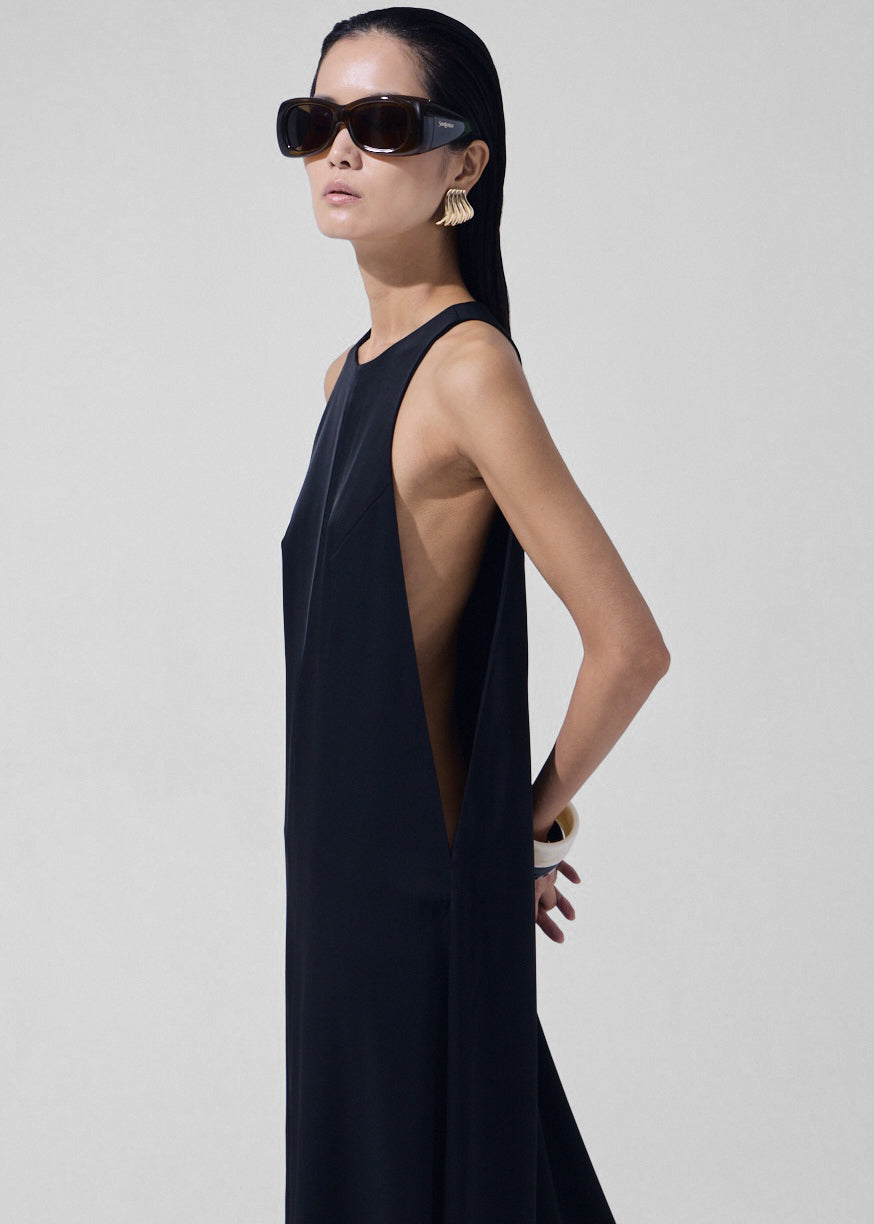 Mayan Wide Leg Jumpsuit - Black - 1