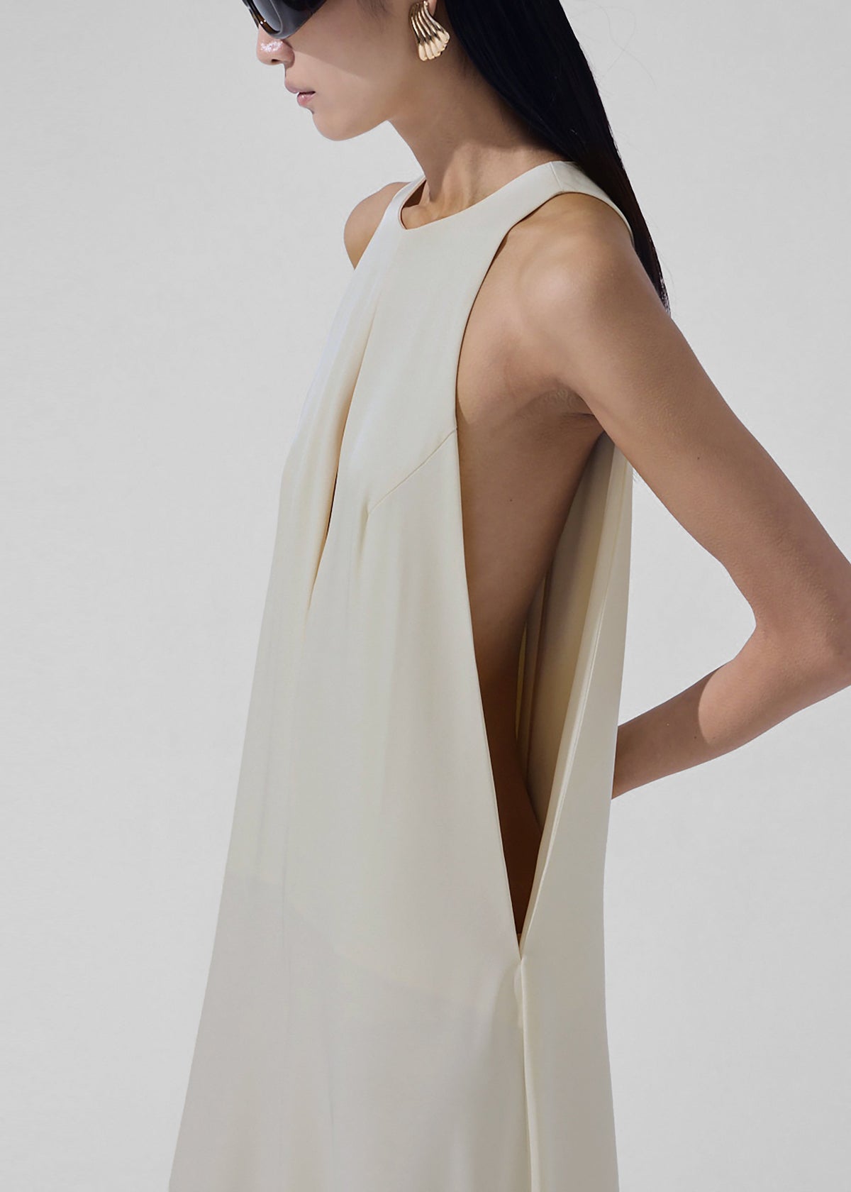 Mayan Wide Leg Jumpsuit - Ivory - 2