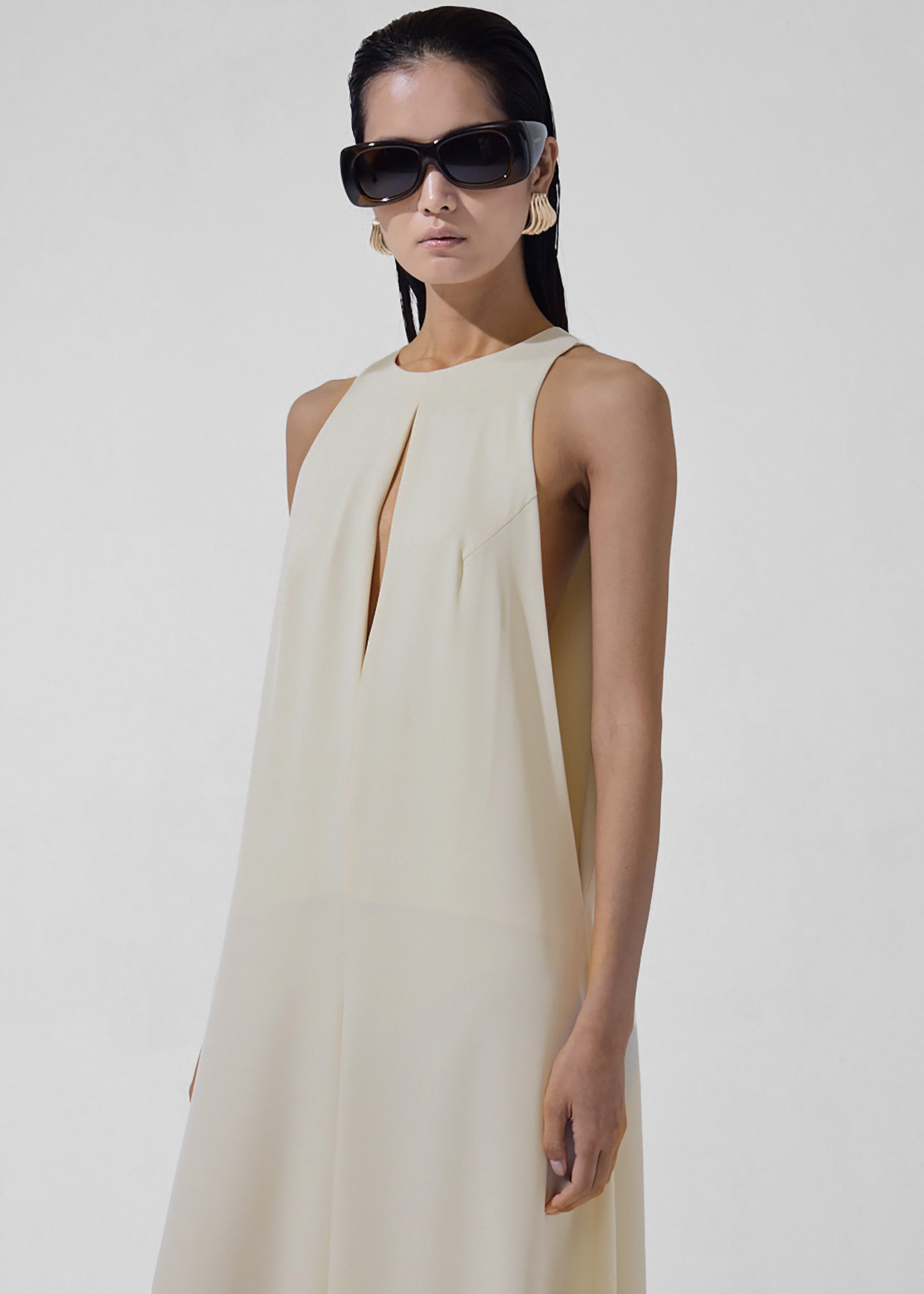 Mayan Wide Leg Jumpsuit - Ivory - 4