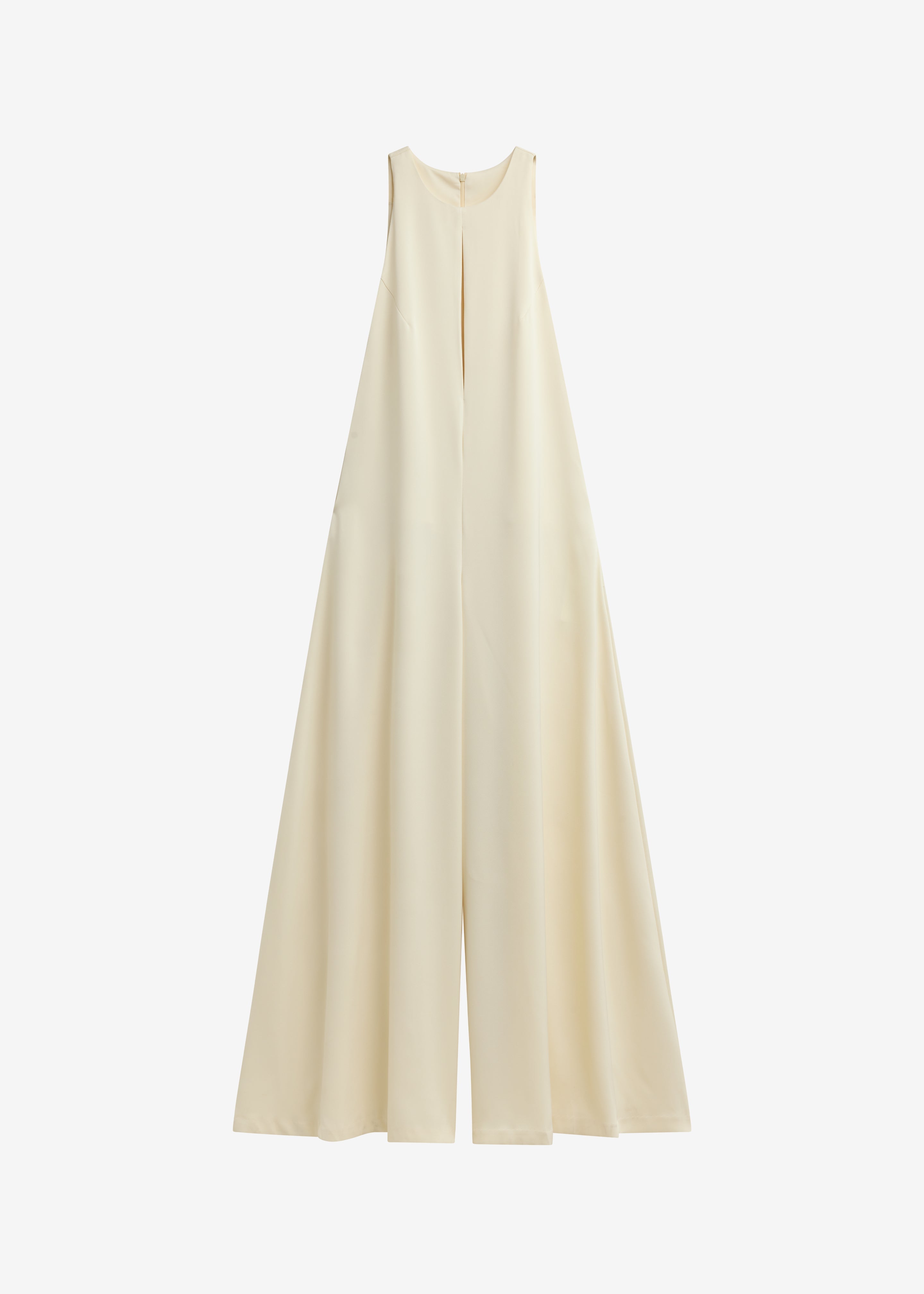 Mayan Wide Leg Jumpsuit - Ivory - 8