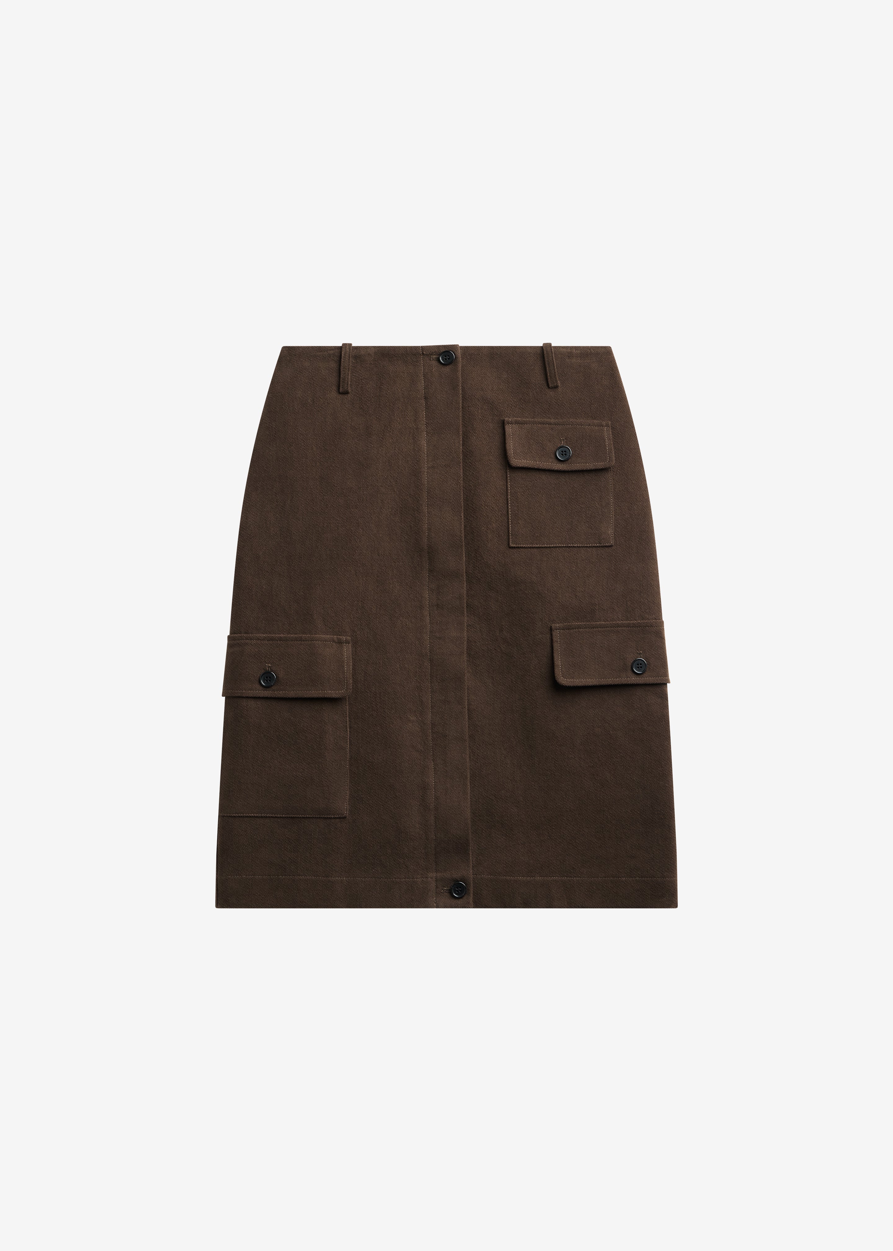 Mayenne Cargo Skirt - Brown - 8