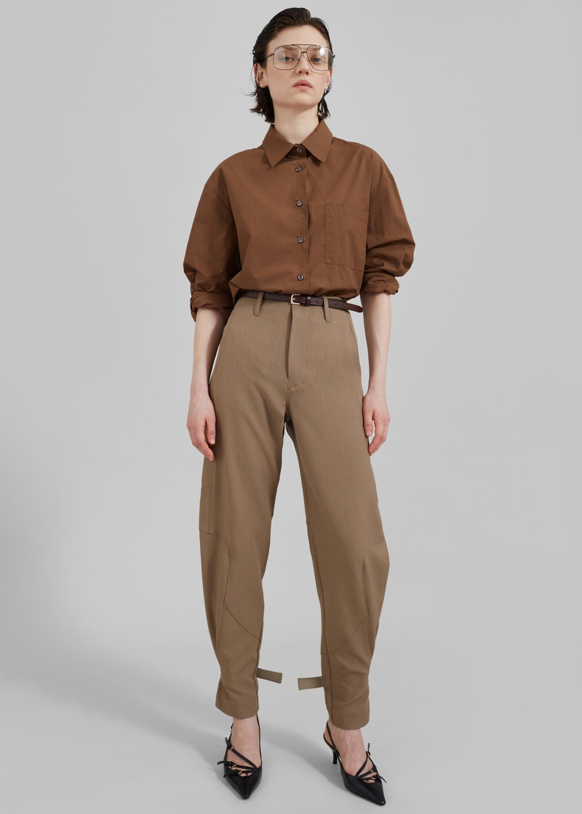 Maylis Trousers - Beige - 1