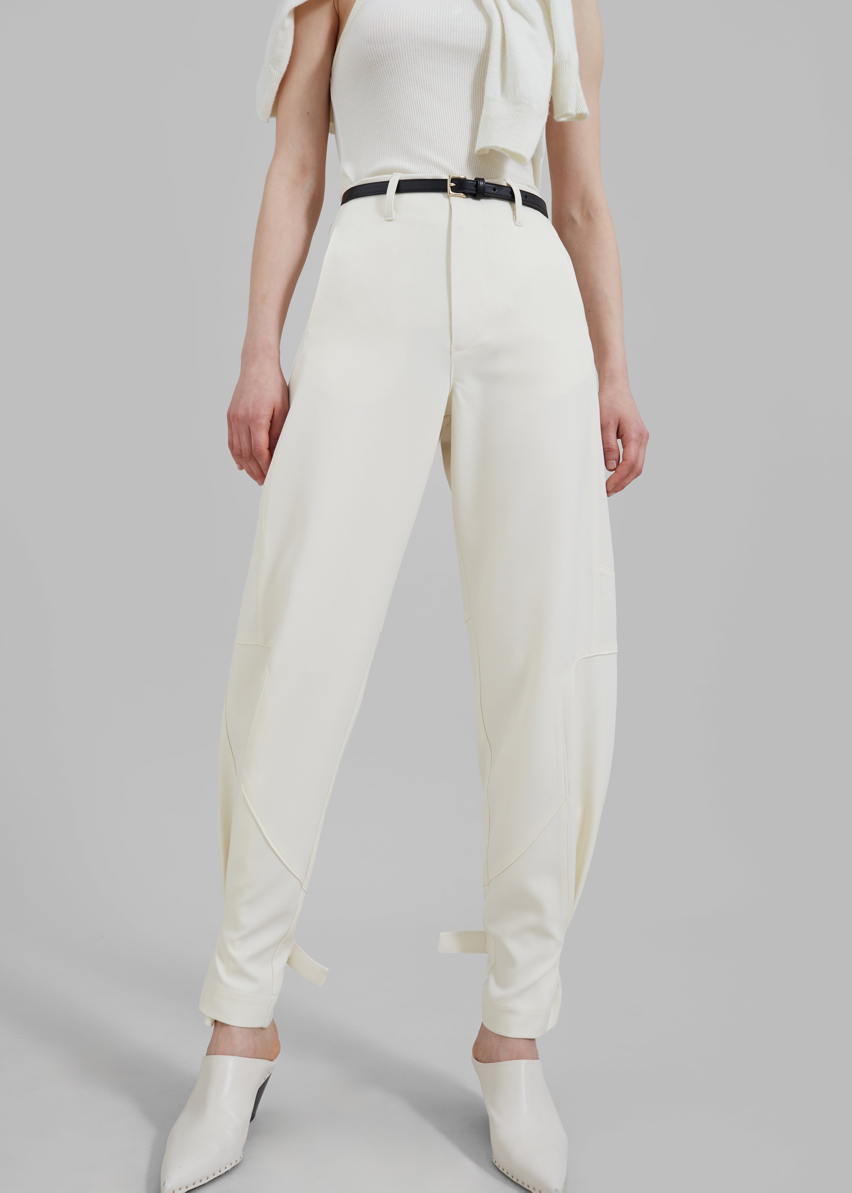 Maylis Trousers - Ivory - 3