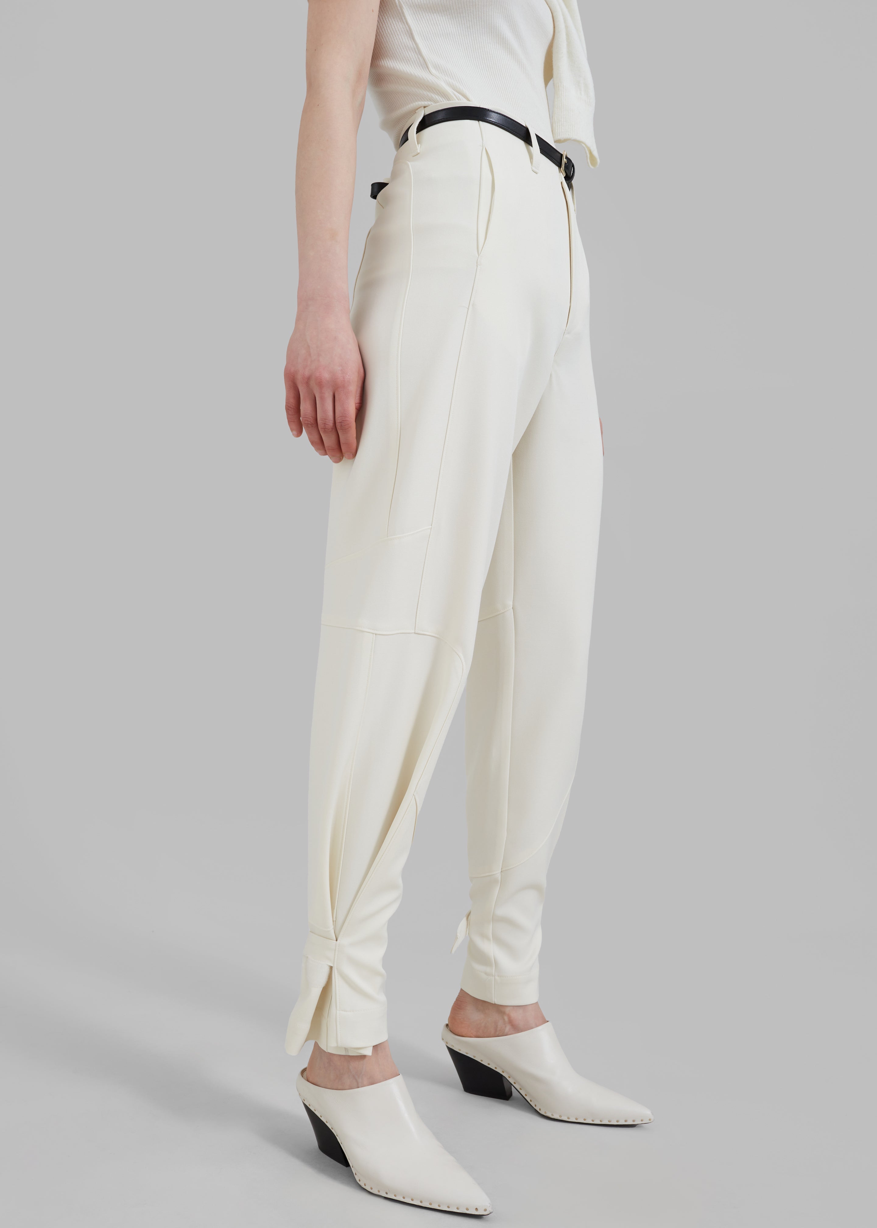 Maylis Trousers - Ivory - 1