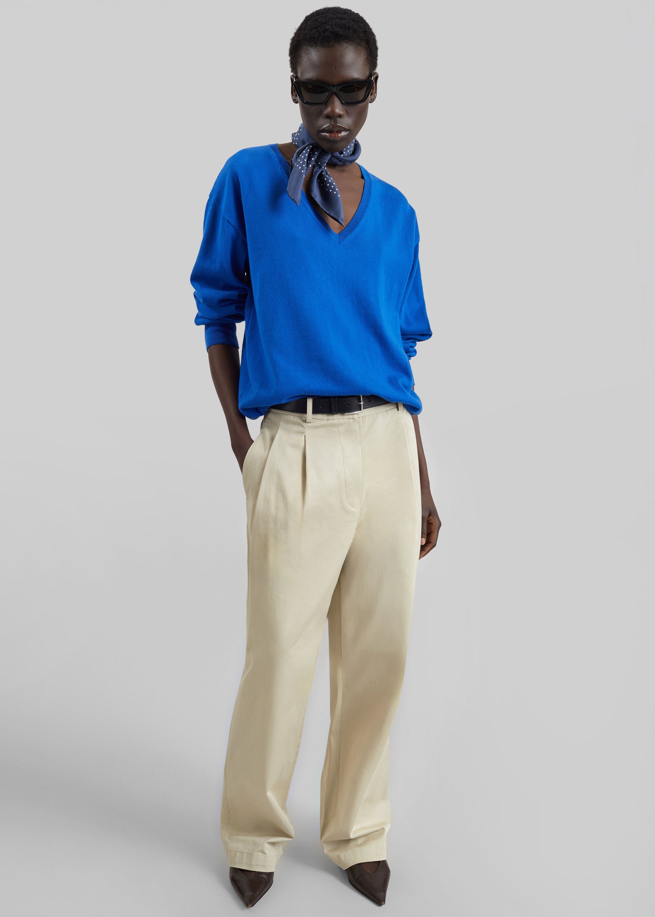 Shop the look image for Norstrand Cotton Chino Trousers - Light Beige