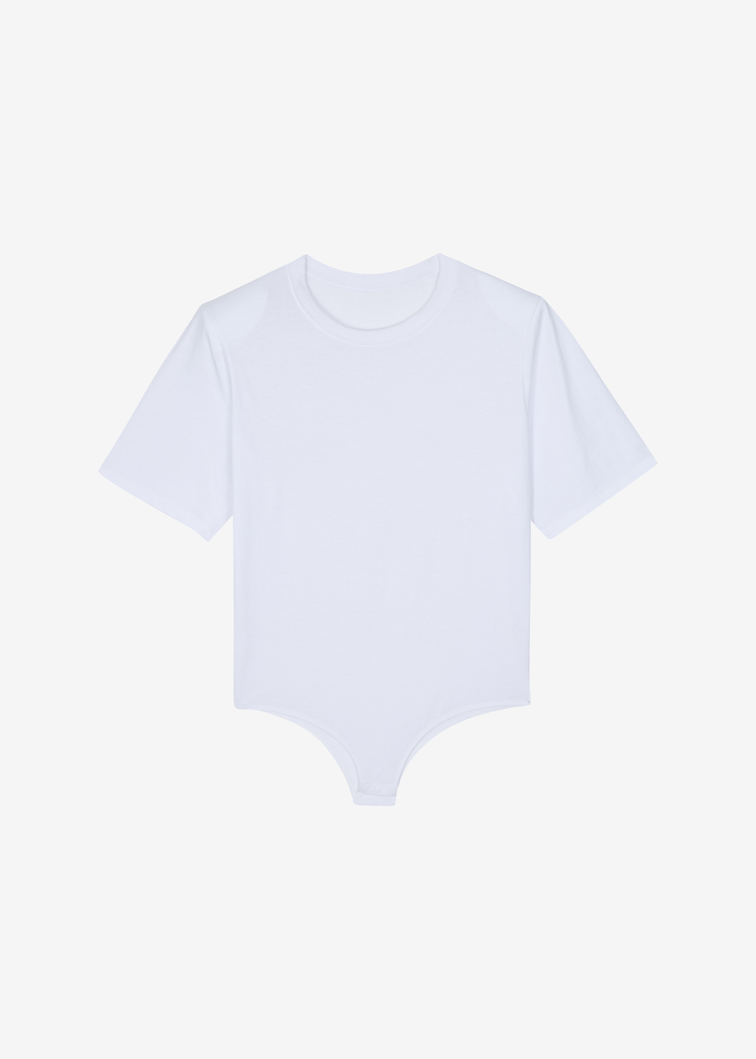 Meida Padded T-Shirt Bodysuit - White - 9