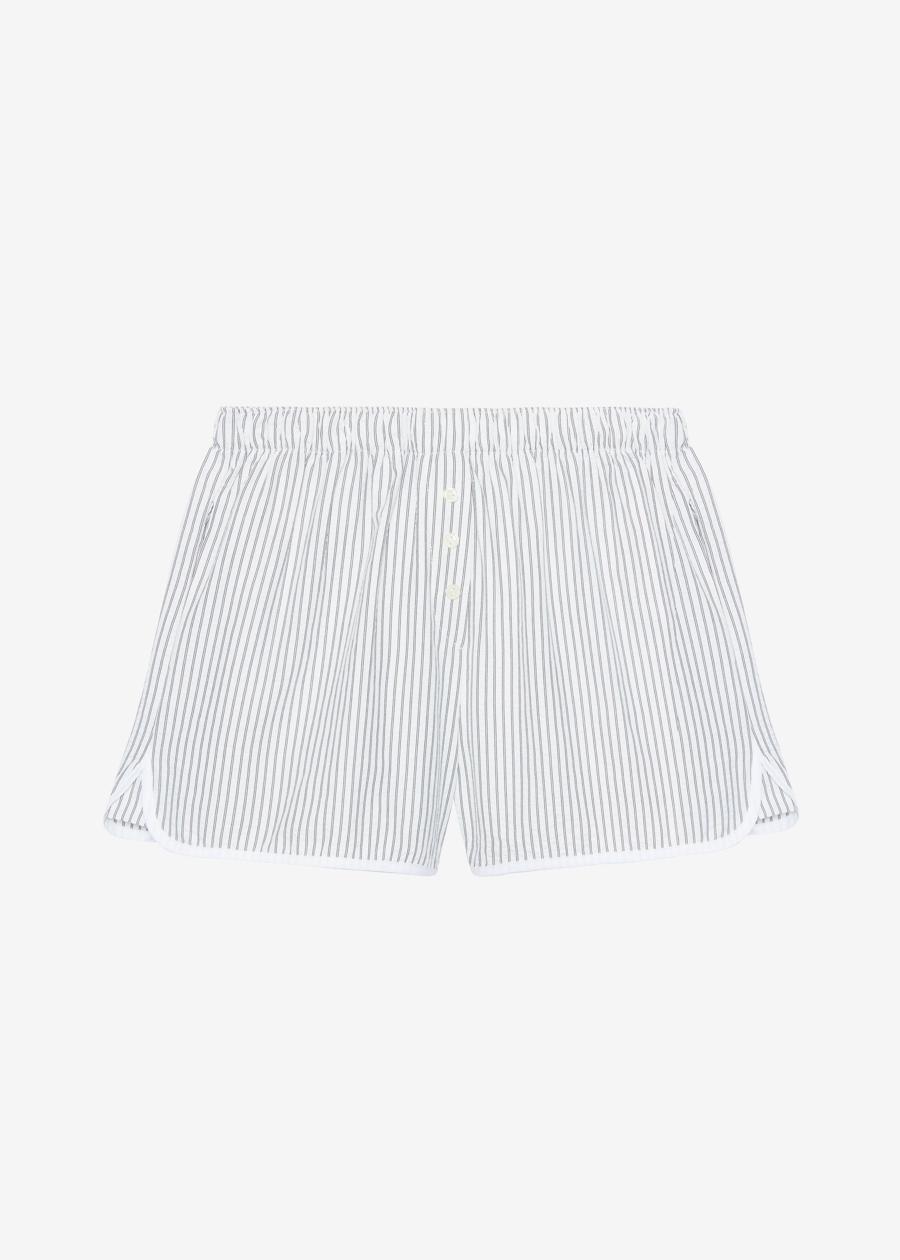 Mel Boxer Shorts - Black/White Stripe - 10