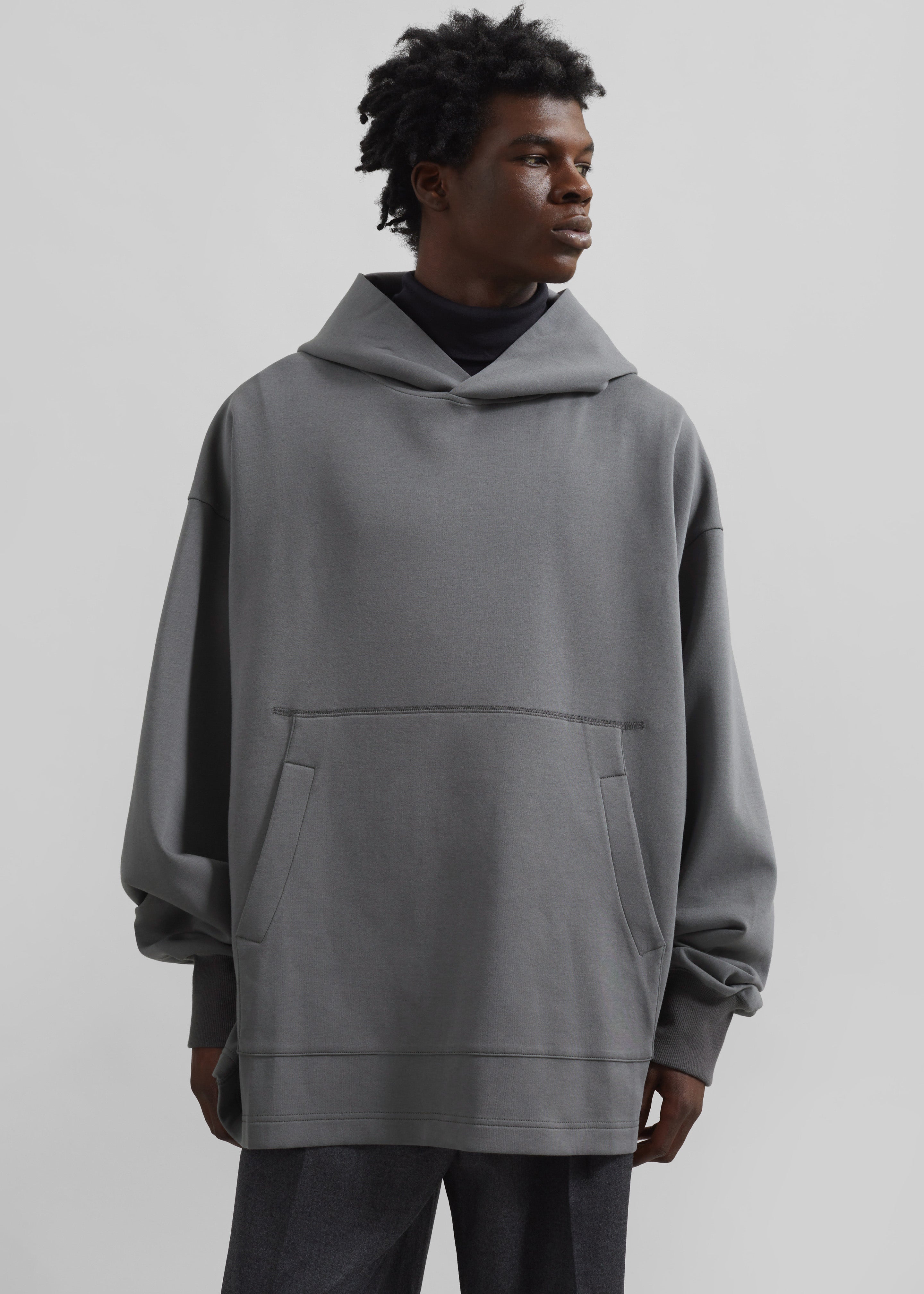 Melbo Oversized Hoodie - Grey - 1