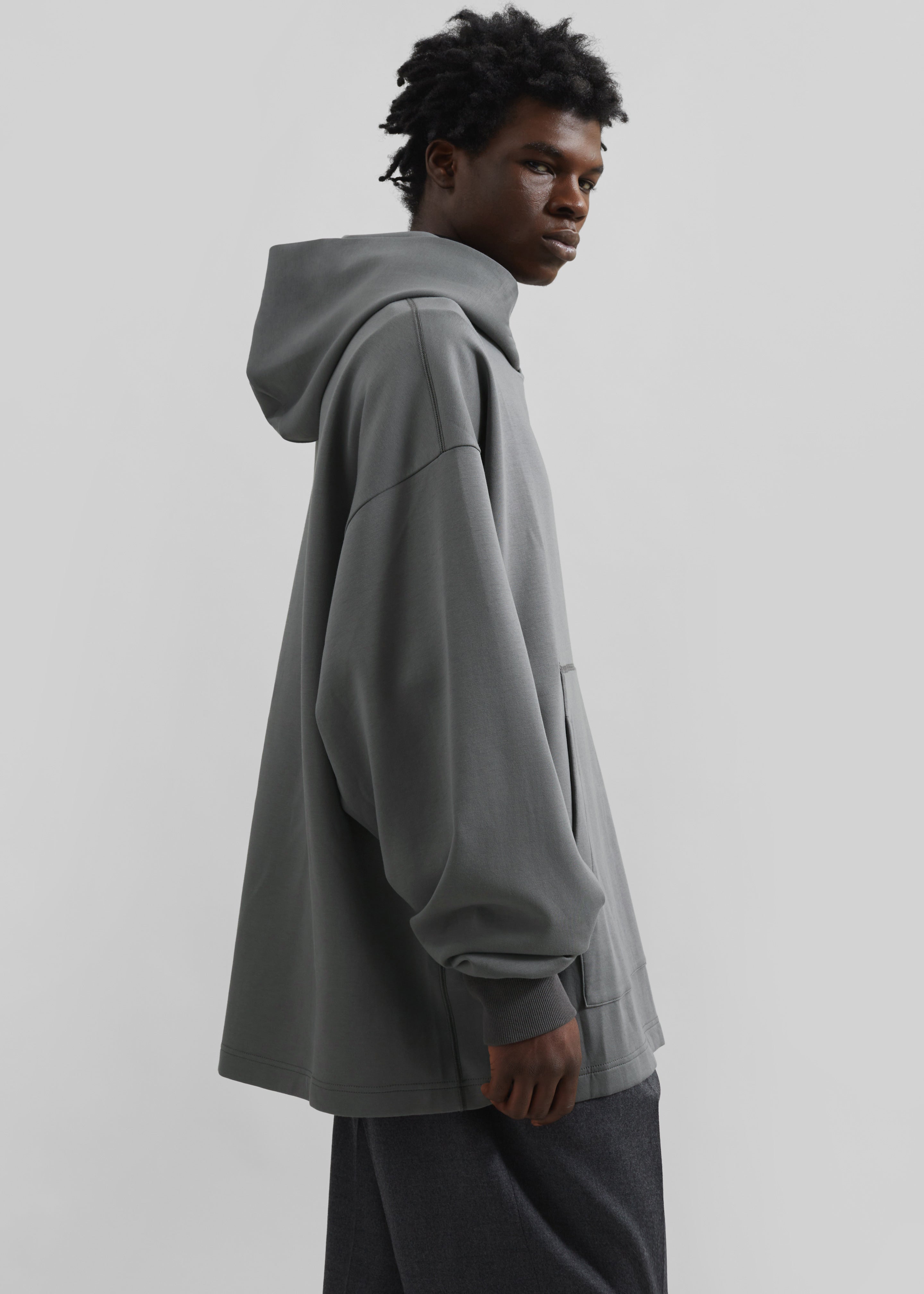Melbo Oversized Hoodie - Grey - 5