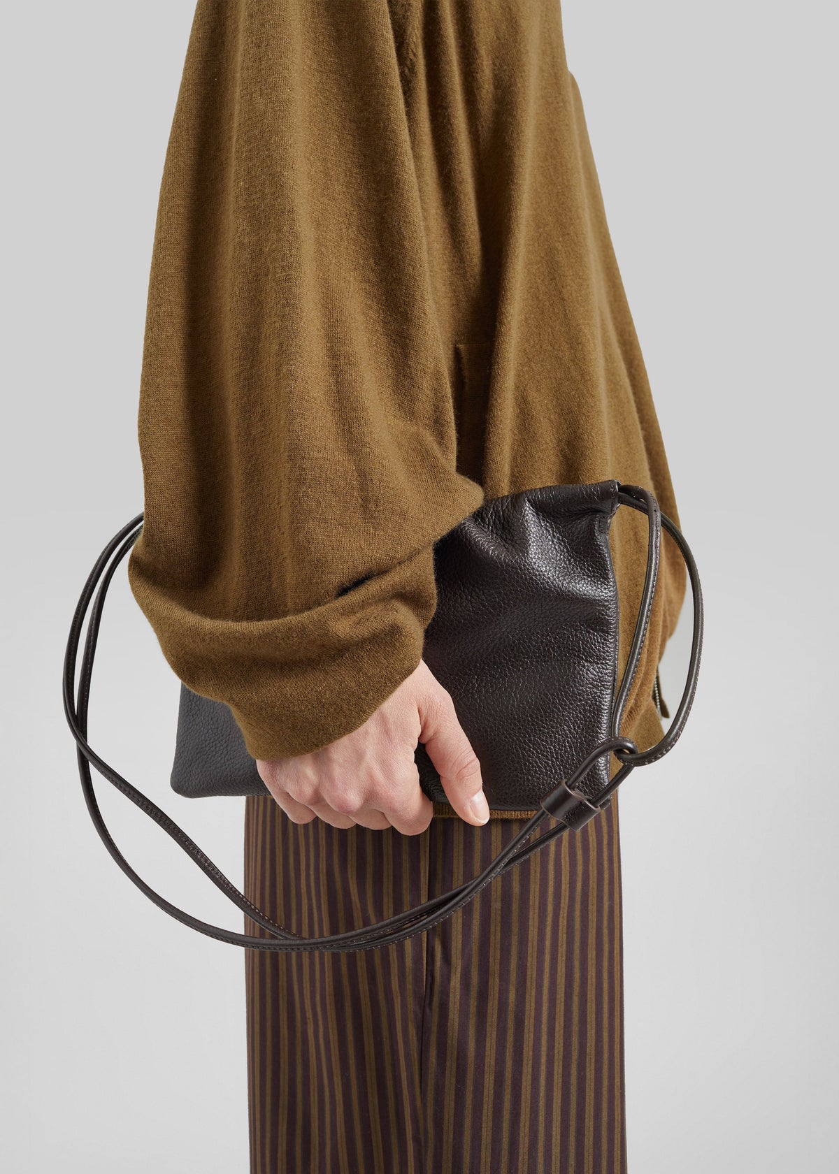 Melle Leather Bag - Brown - 4