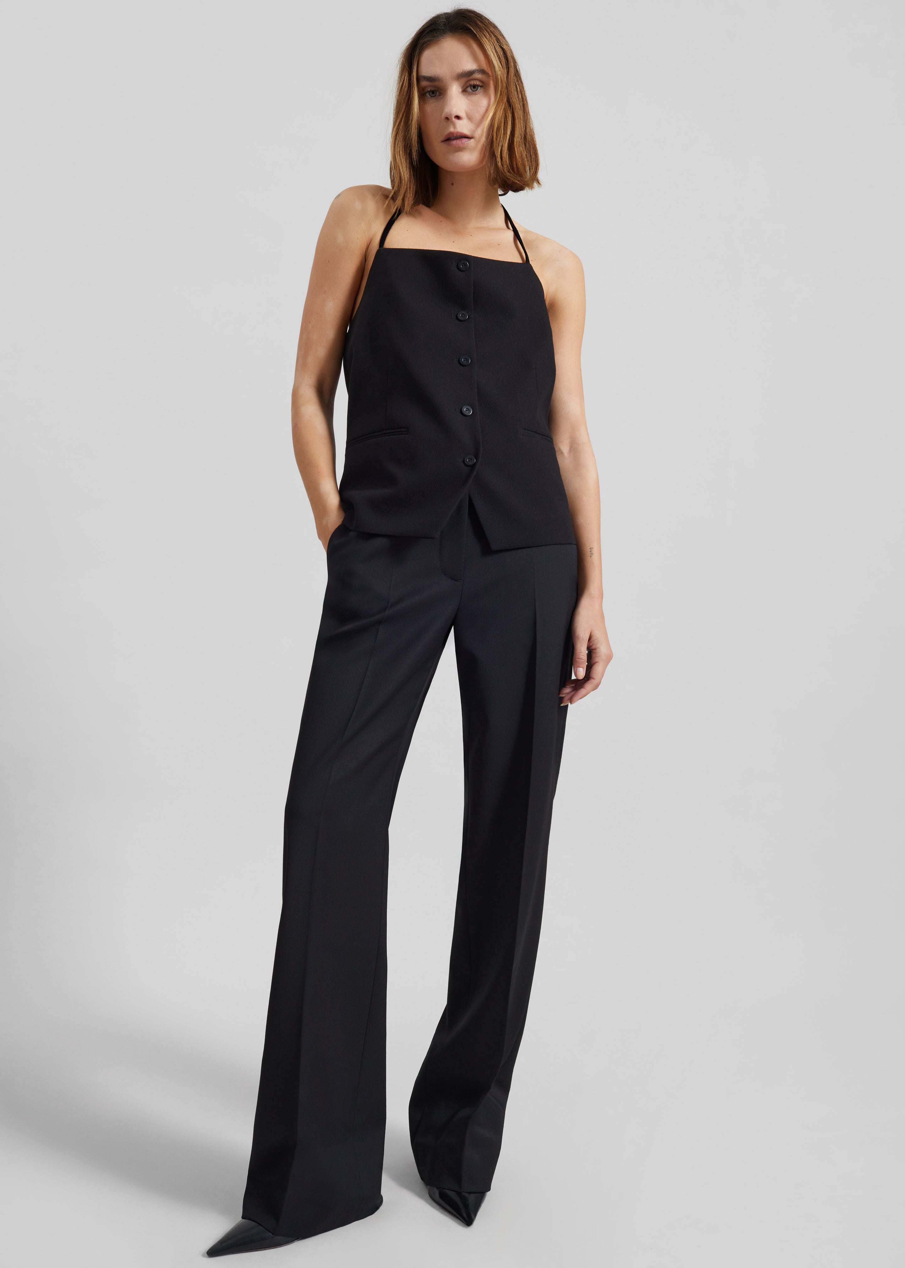 Melwin Halter Vest - Black - 6