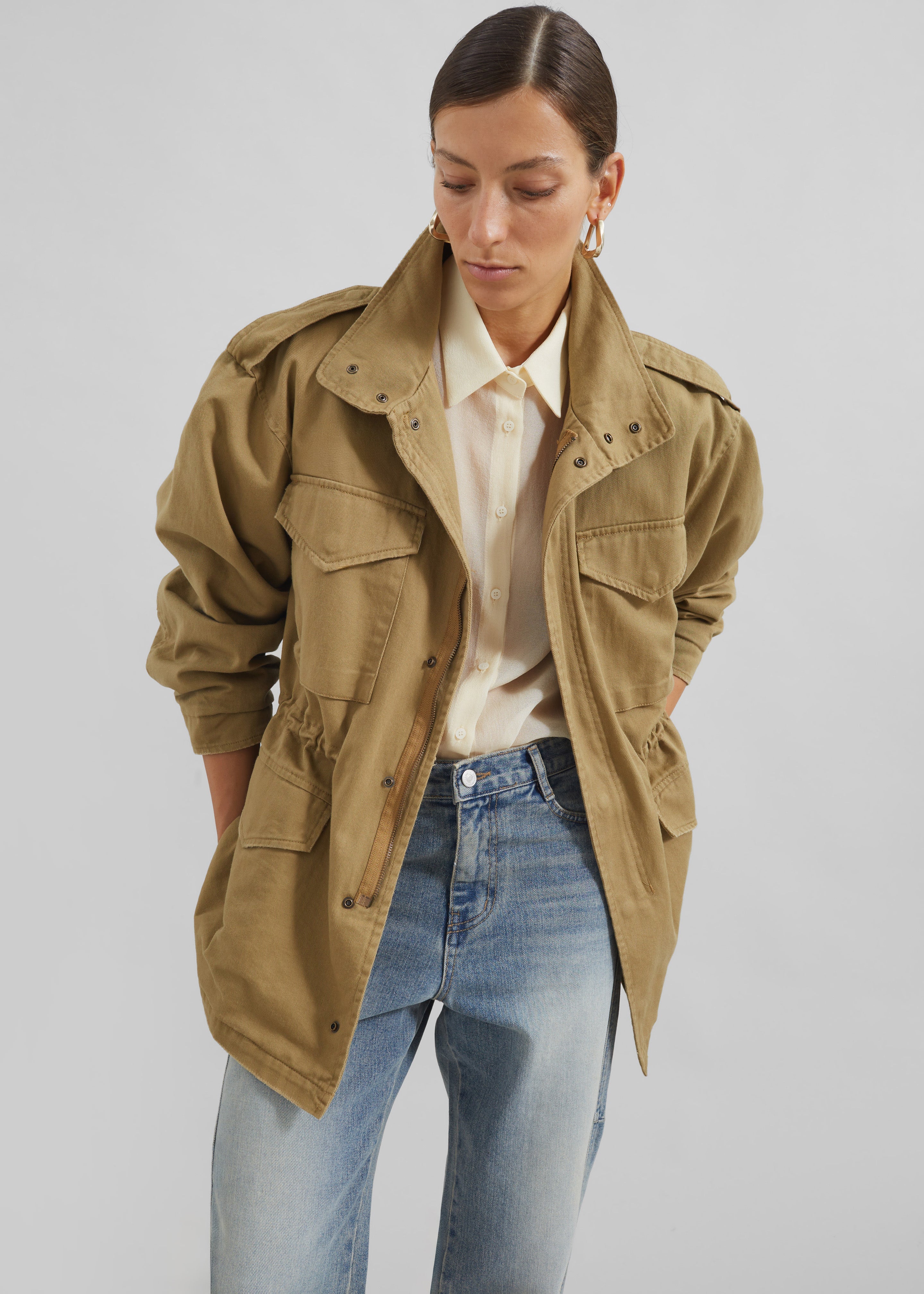 Merano Cargo Jacket - Beige - 1