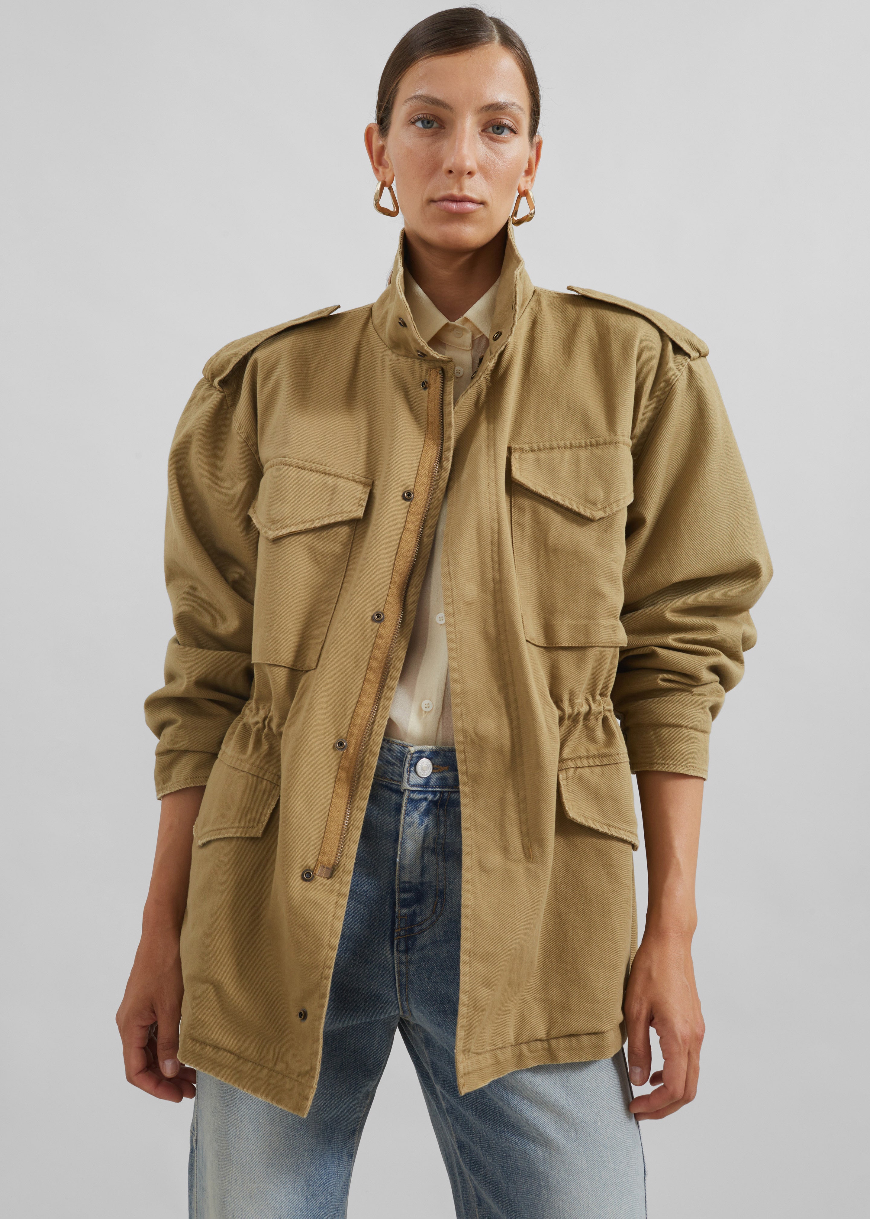 Merano Cargo Jacket - Beige - 3