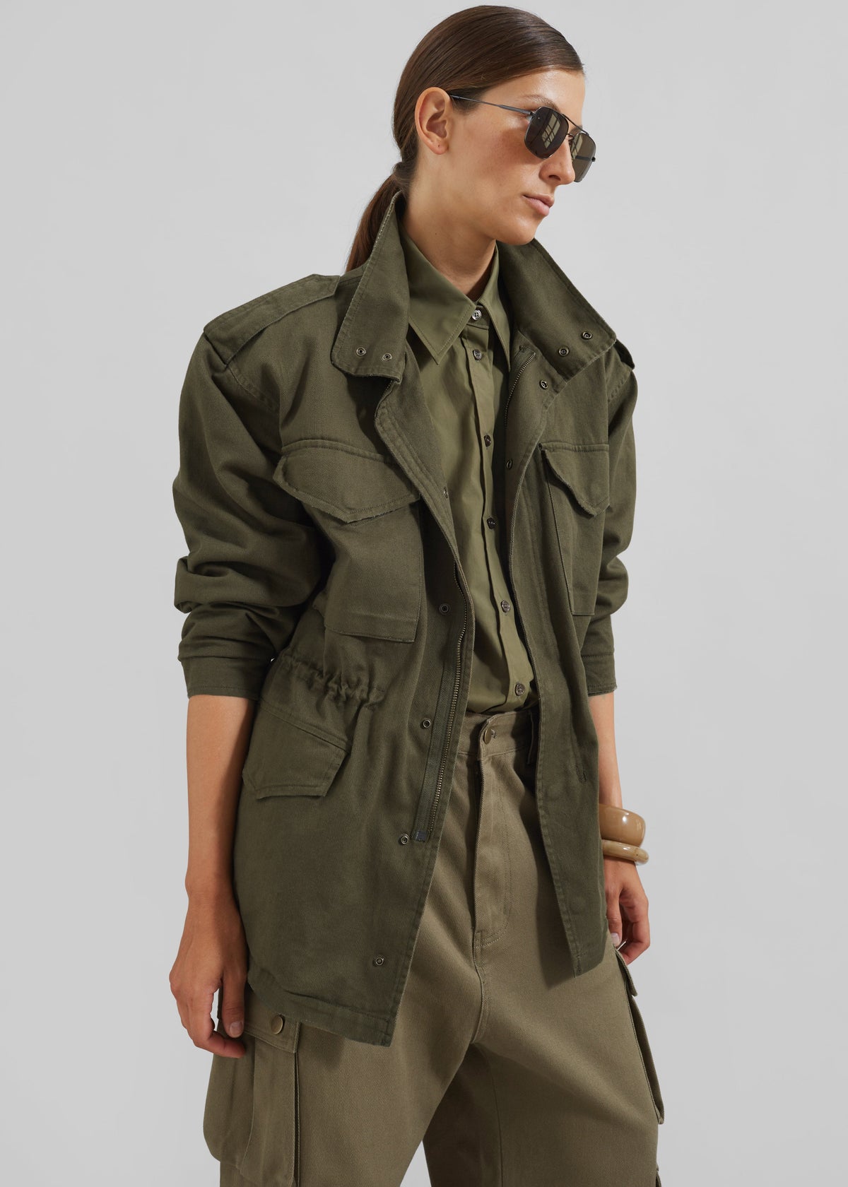 Merano Cargo Jacket - Khaki - 3