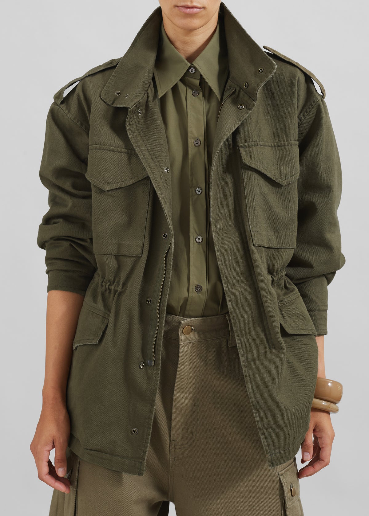 Merano Cargo Jacket - Khaki - 7